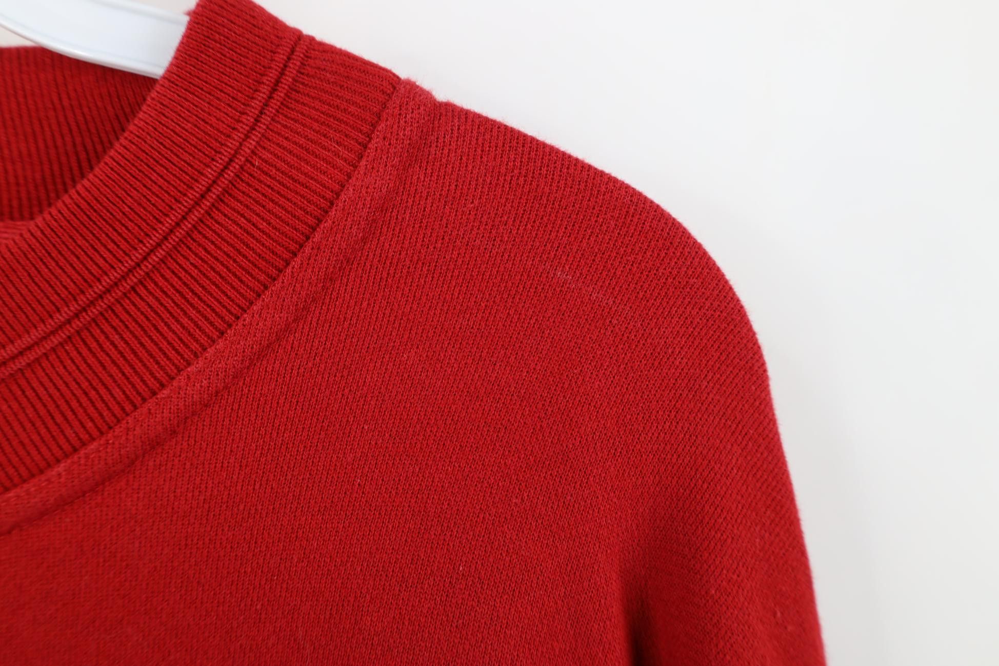 Nautica Vintage 90s Nautica Marine French Terry Sweatshirt Red Size US L / EU 52-54 / 3 - 6 Thumbnail