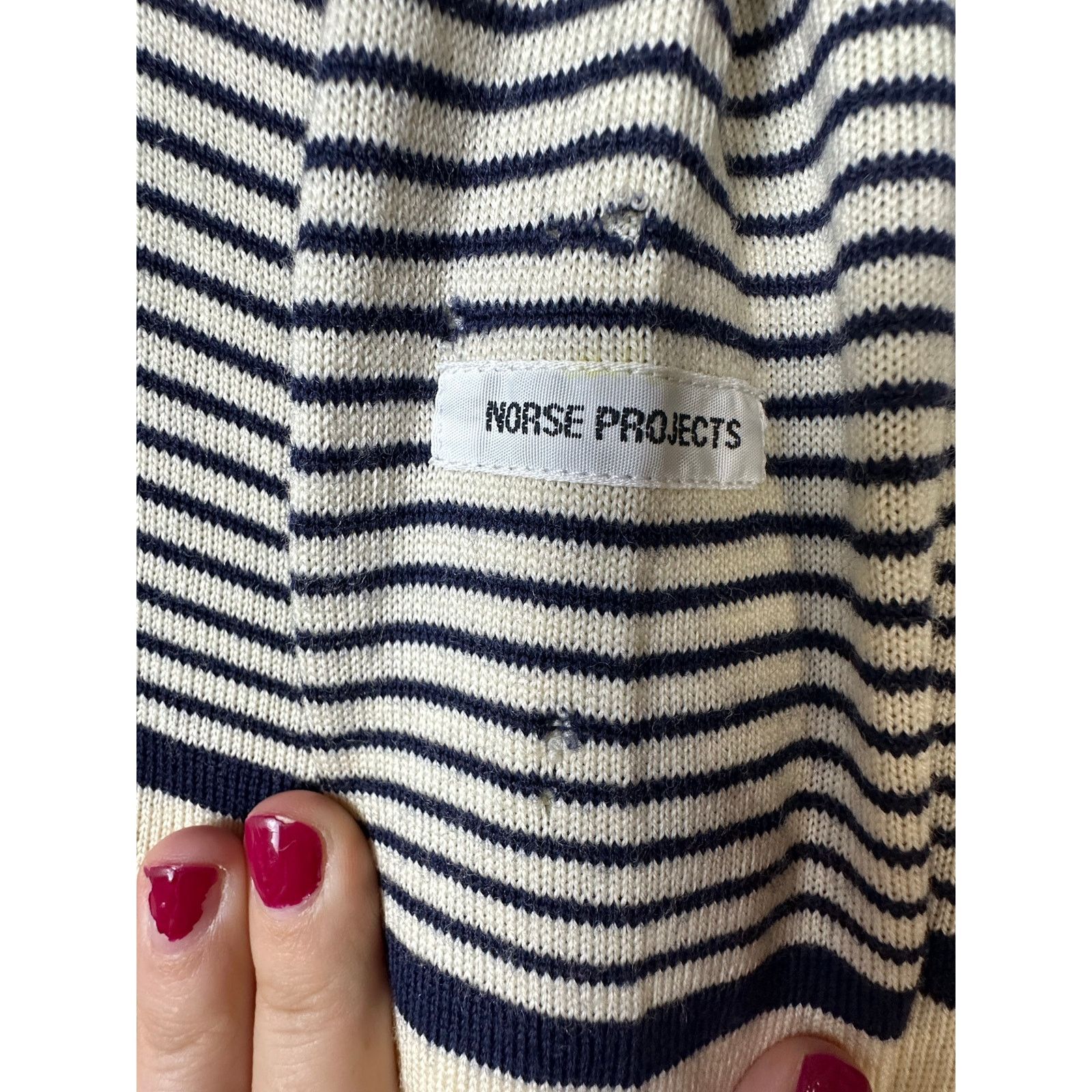 Norse Projects Norse Projects Striped Merino Italian Wool Sweater Large Size L / US 10 / IT 46 - 7 Thumbnail