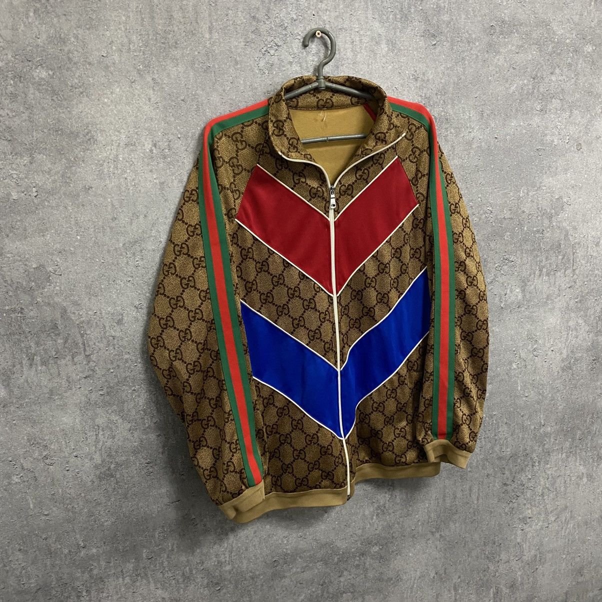 Gucci Vintage Monogram Gucci Full Zip Jacket GG Hoodie Olypmic Size US L / EU 52-54 / 3 - 3 Thumbnail