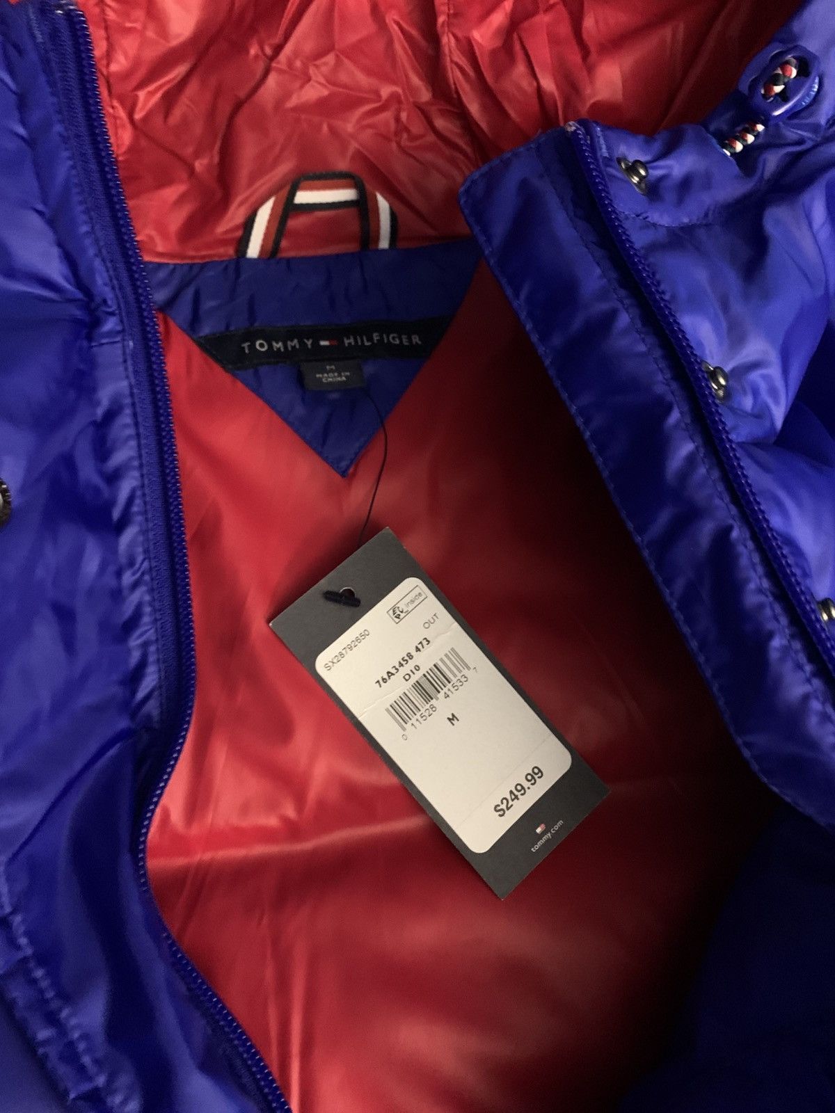 Tommy Hilfiger Long blue puffer coat from Tommy Hilfiger Size US M / EU 48-50 / 2 - 2 Thumbnail
