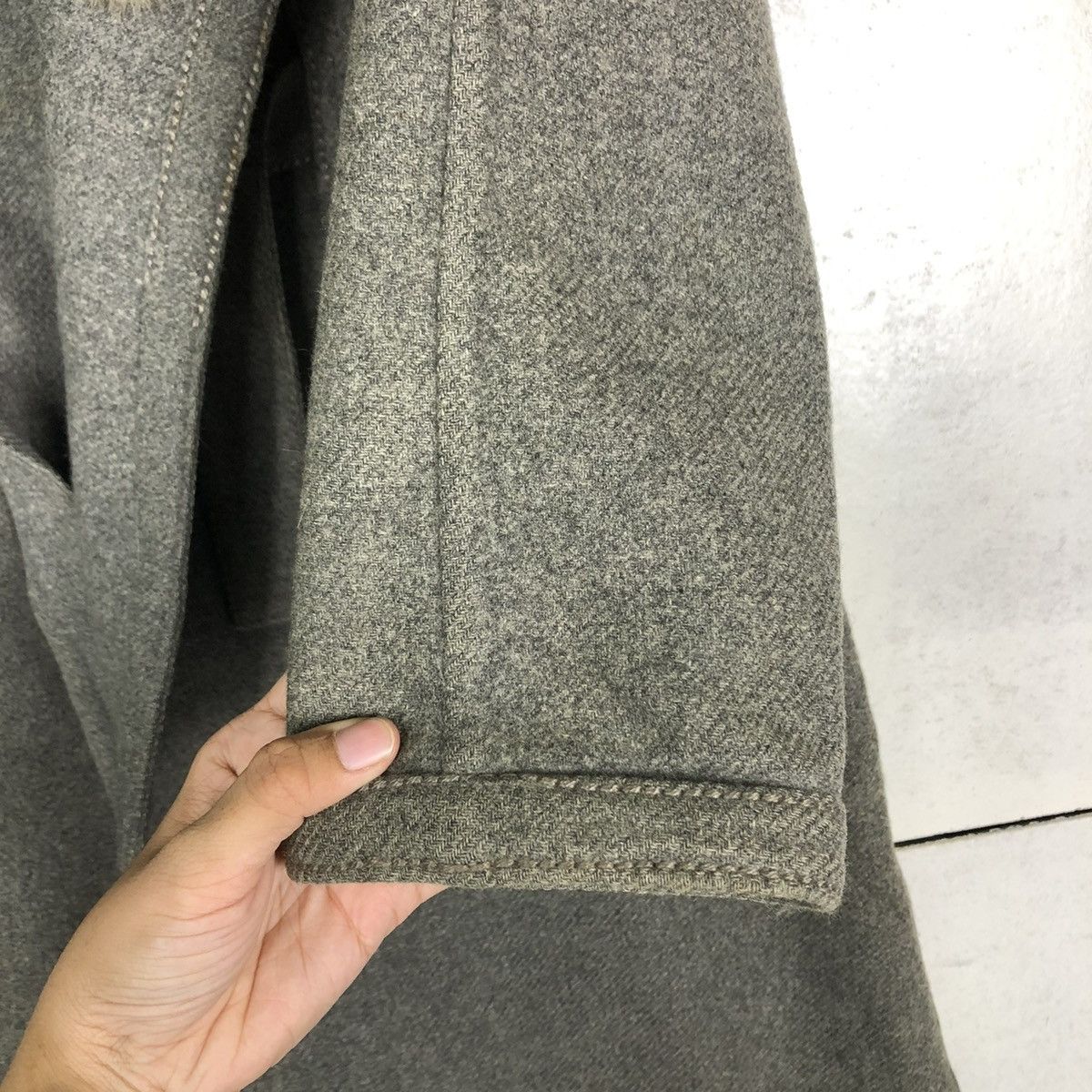 Vintage 🔥VINTAGE LONG JACKET FOX FUR DOUBLE COLLAR FRANVAL PARIS Size US S / EU 44-46 / 1 - 15 Thumbnail