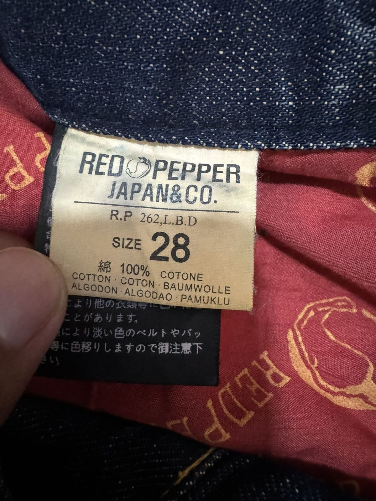 If Six Was Nine × Japanese Brand × Vintage Vintage Red Pepper Japan Rusty Jeans Size US 30 / EU 46 - 9 Thumbnail