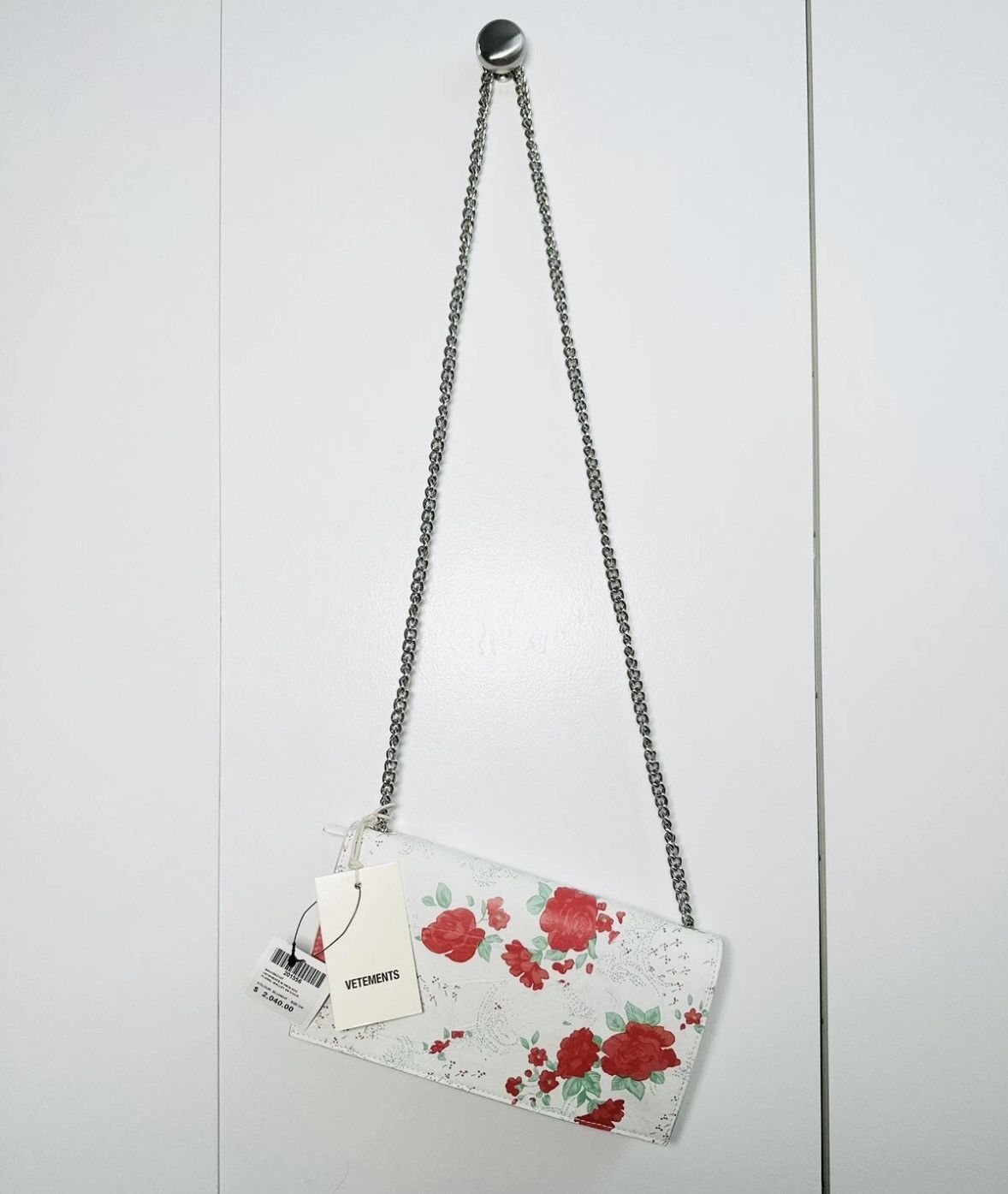Vetements Vetements Floral Wallet on Chain Lambskin Bag NWT Size ONE SIZE - 12 Thumbnail