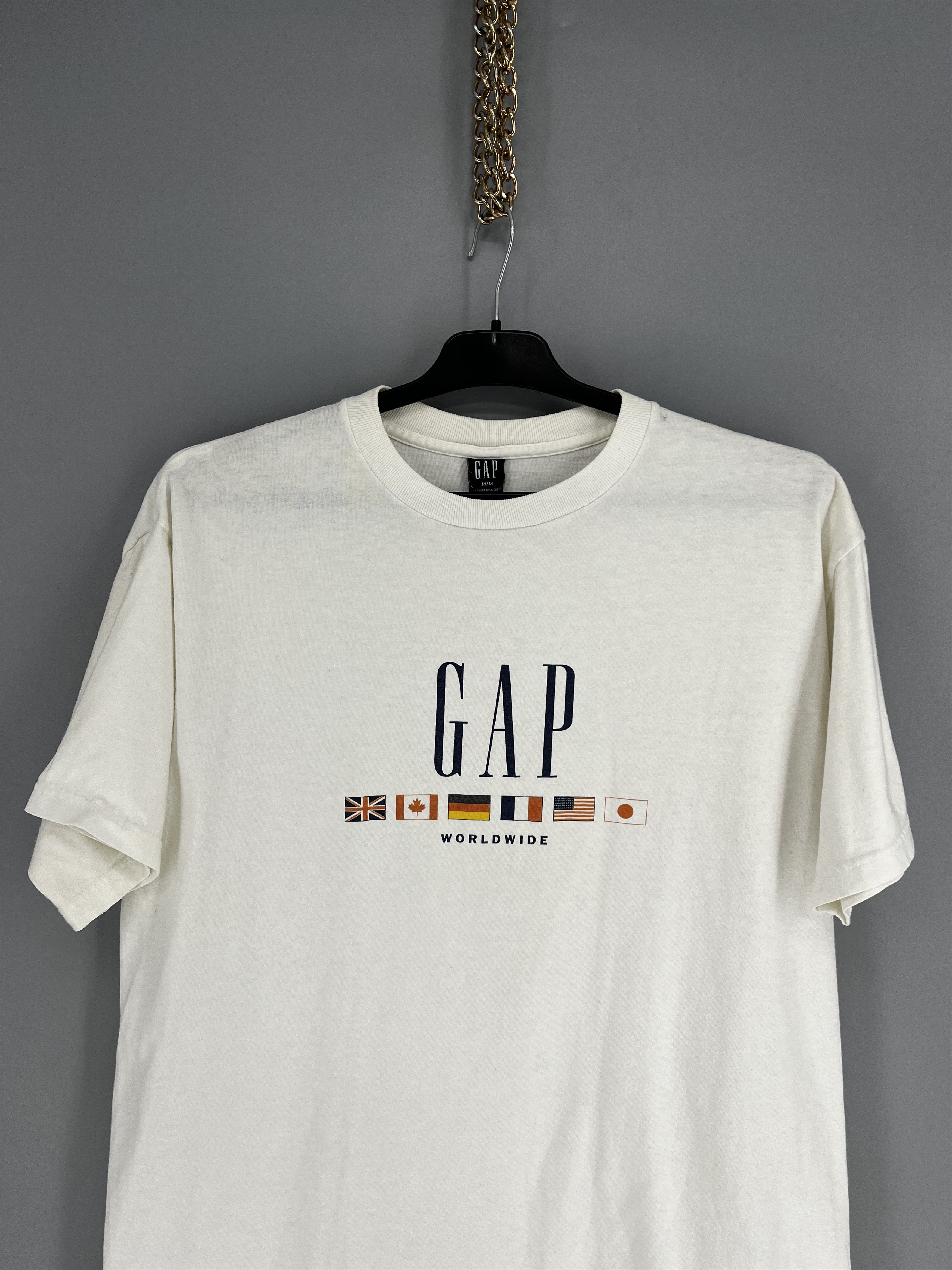 Gap Vintage 90s Gap Gap Worldwide Flag Print On Single Stitch Size US M / EU 48-50 / 2 - 6 Thumbnail
