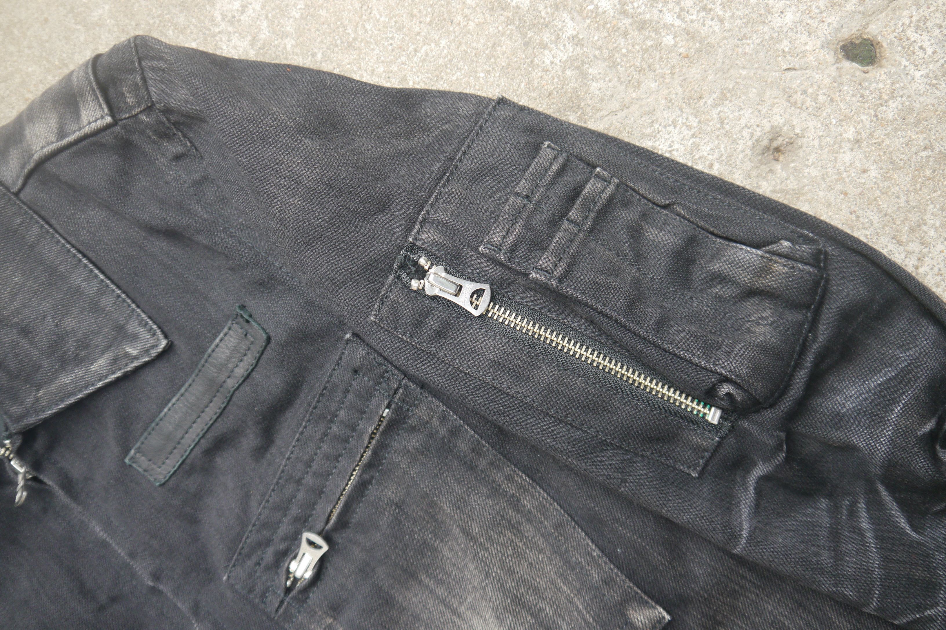 Japanese Brand (P300) DELAY by Win & Sons Black Washed Denim Jumpsuit Sz 2 Size US 34 / EU 50 - 7 Thumbnail