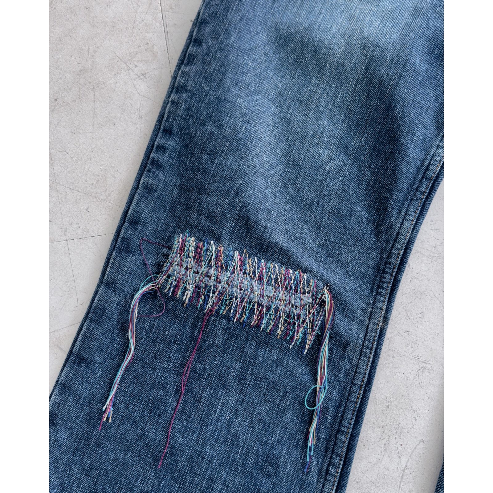 Beams Plus × Le Grande Bleu (L.G.B.) L.G.B. x Beams Rainbow Repair Denim Size US 30 / EU 46 - 6 Thumbnail