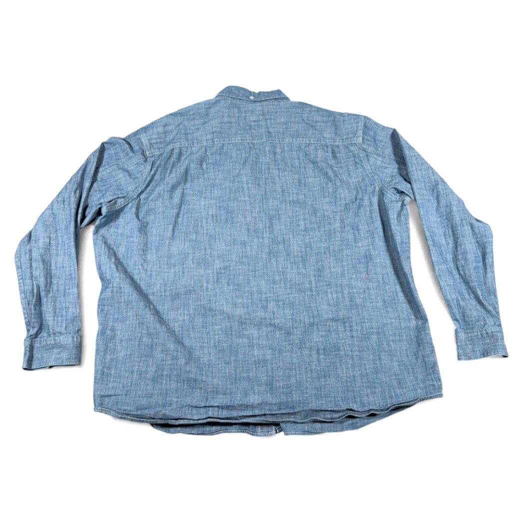 Vintage VINTAGE L.L. Bean Shirt Adult 2XL Blue Chambray Traditional Fit Heritage Y2K Button-Up Long Sleeve Mens Size US XXL / EU 58 / 5 - 3 Thumbnail