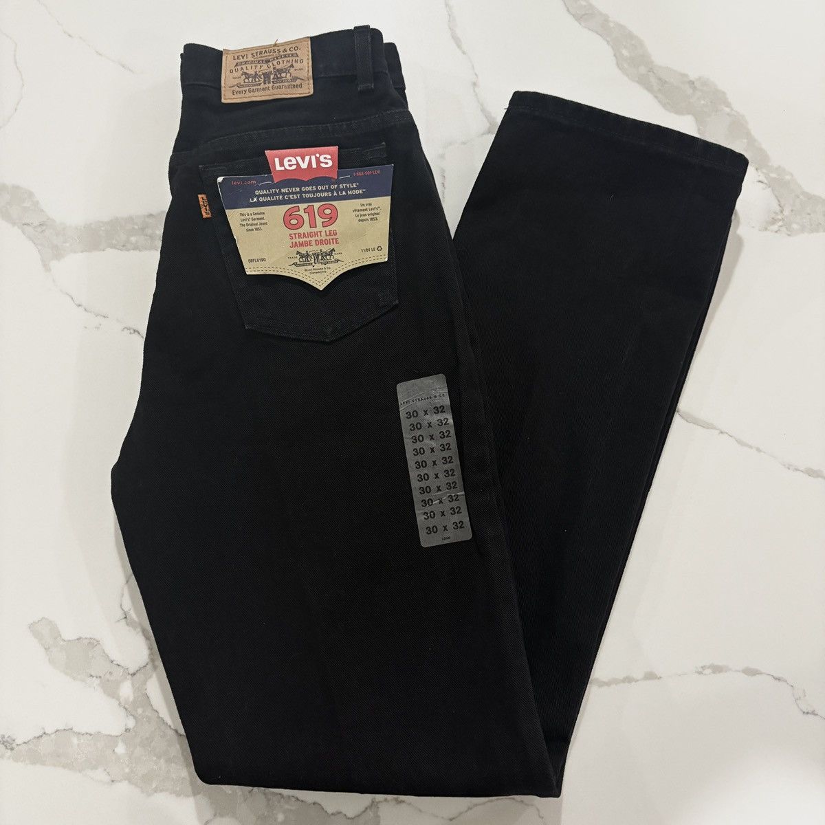 Levi's × Vintage NWT Vintage 80s Levi’s 619 Orange Tab Straight Size 29" - 1 Thumbnail