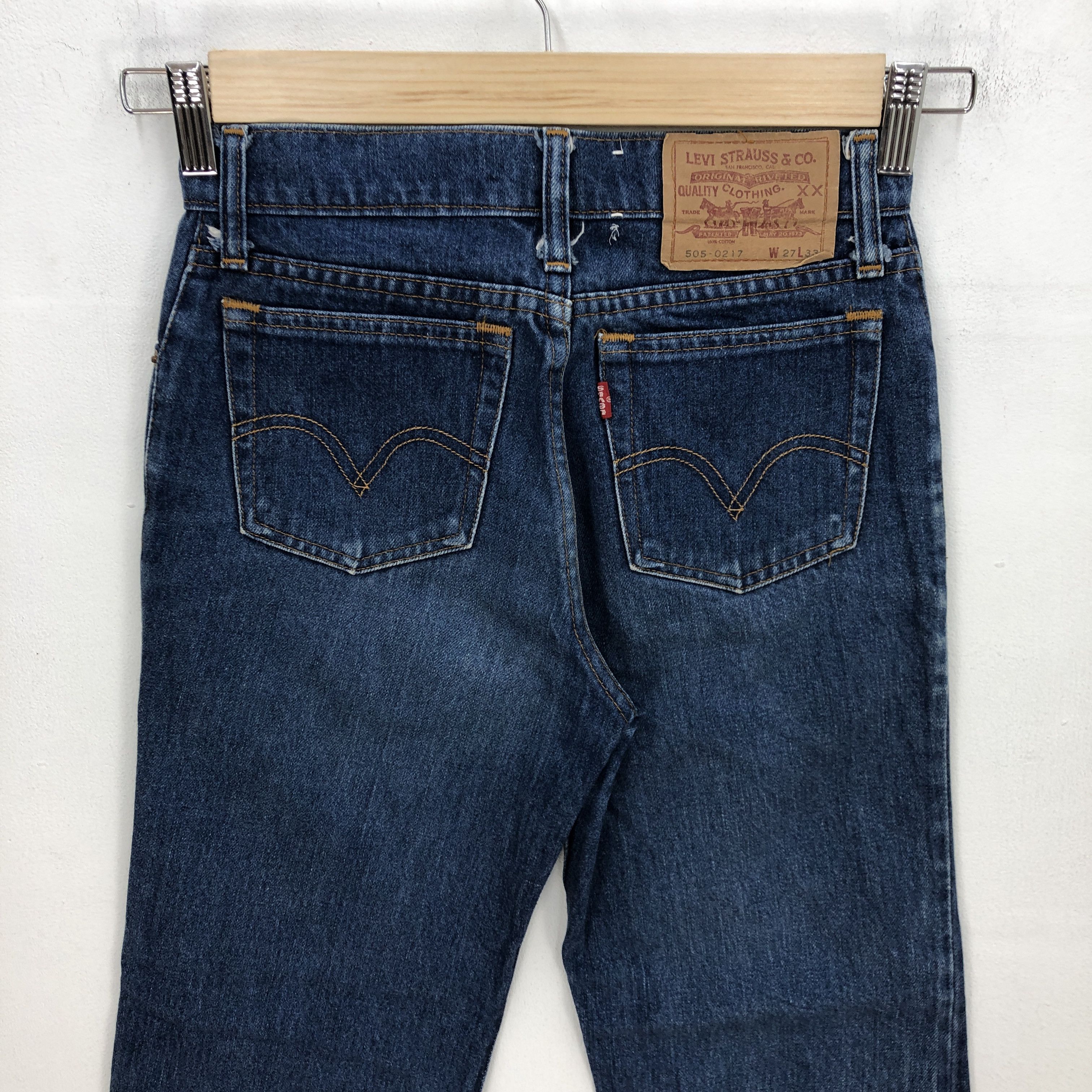 Levi's Vintage Levis 505 Jeans Levi's Loose Blue Washed Cut Denim Size 26" / US 2 / IT 38 - 4 Thumbnail