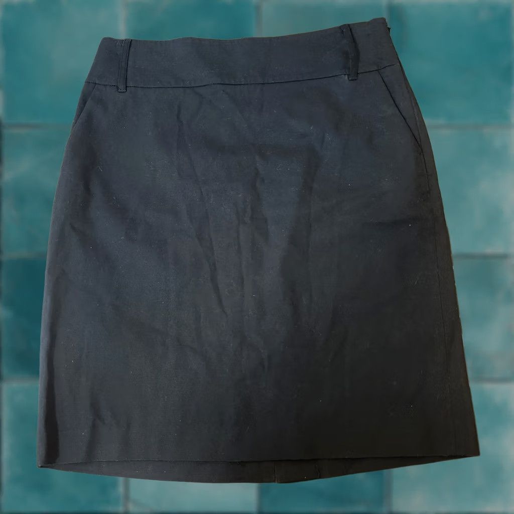 Vintage Apostrophe Stretch Black Pencil Skirt Womens Size 10 Size 32" / US 10 / IT 46 - 1 Thumbnail