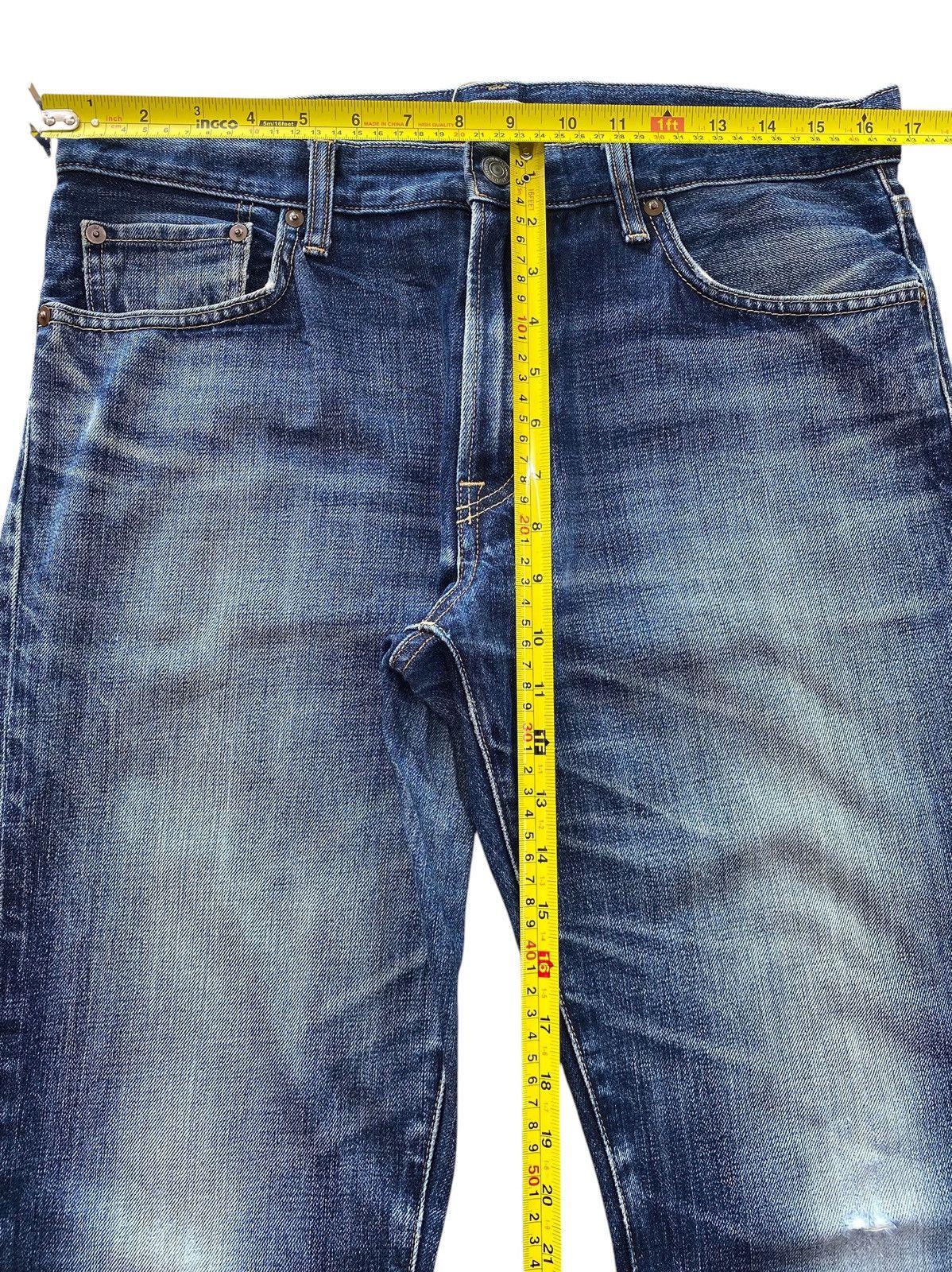 Uniqlo Uniqlo Faded Wash Whiskered Style Baggy Jeans Size US 34 / EU 50 - 6 Thumbnail