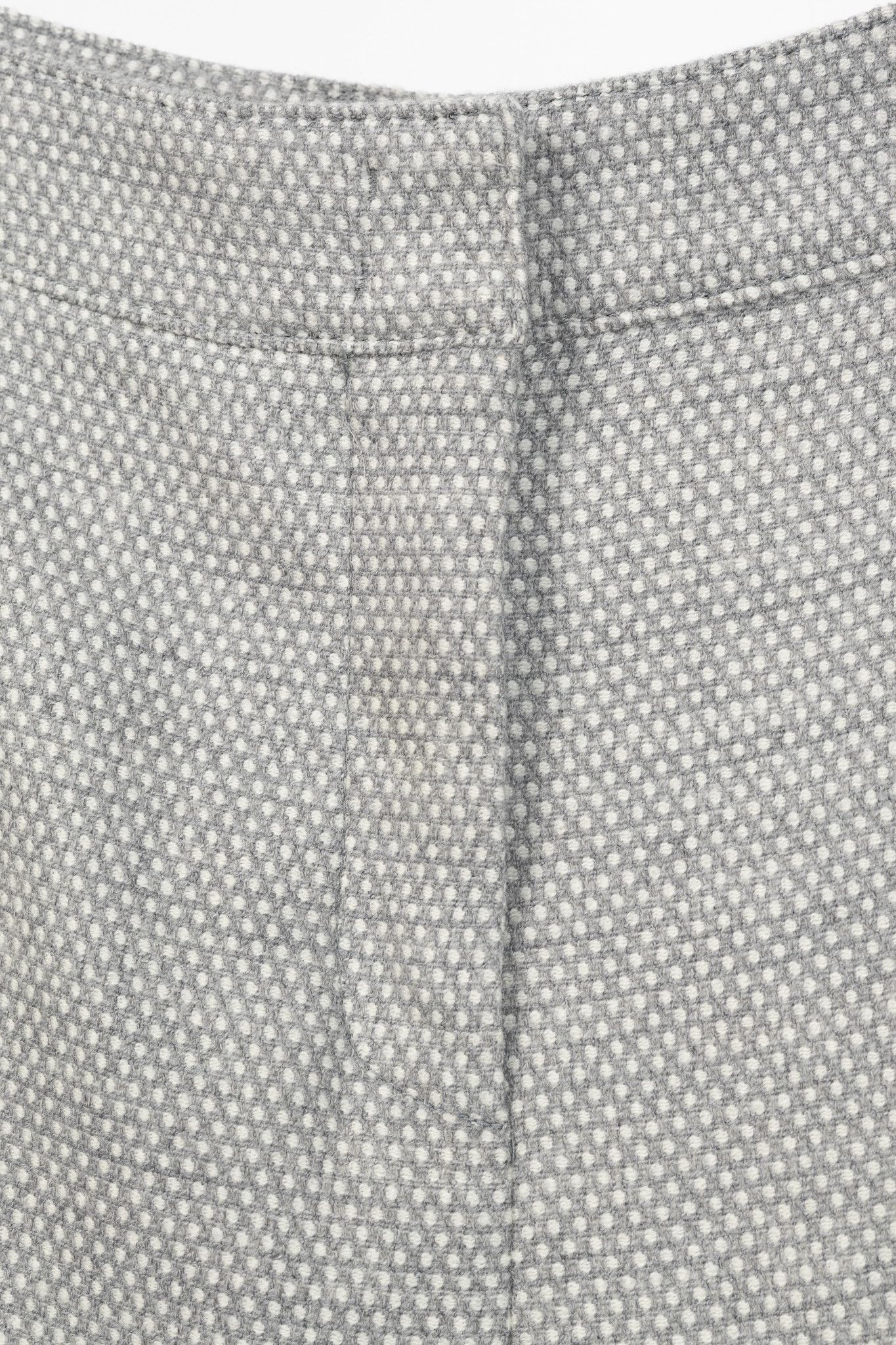 Akris Akris Punto Grey Polka-Dot Wool-Flannel Slim Trousers Size 34" / US 12 / IT 48 - 6 Thumbnail