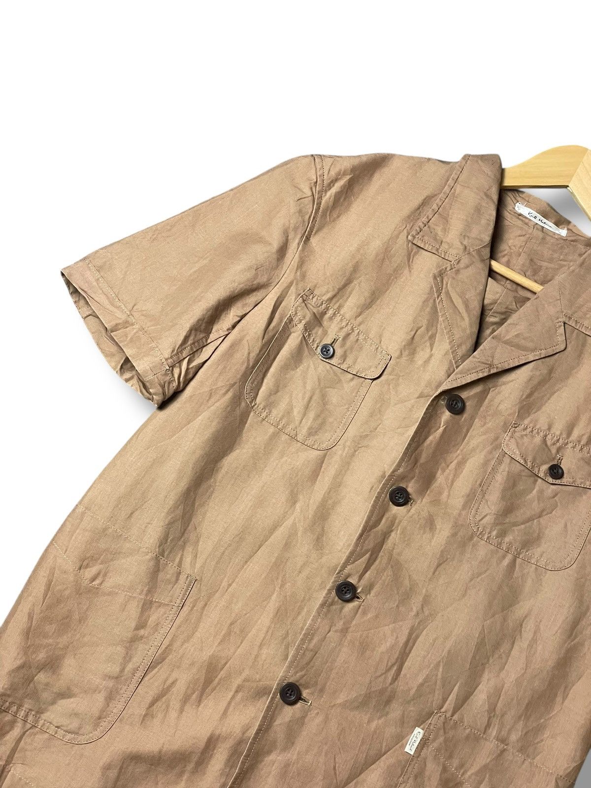 Japanese Brand × Karl Helmut × Vintage Karl Helmut Short Sleeve Buttoned Jacket (108) Size US S / EU 44-46 / 1 - 2 Thumbnail