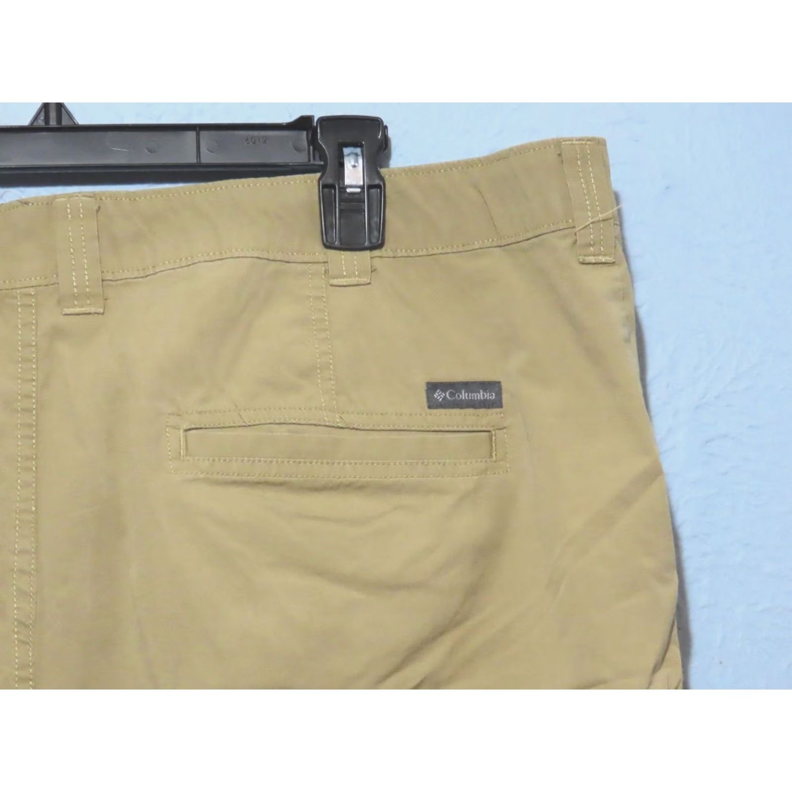 Vintage Columbia Men Tan Flat Front Outdoor Hiking Cargo Short Regular 42 Cargo Pocket Cotton Canvas 8in Inseam Mens Summer Casual Logo" Size US 42 / EU 58 - 7 Thumbnail
