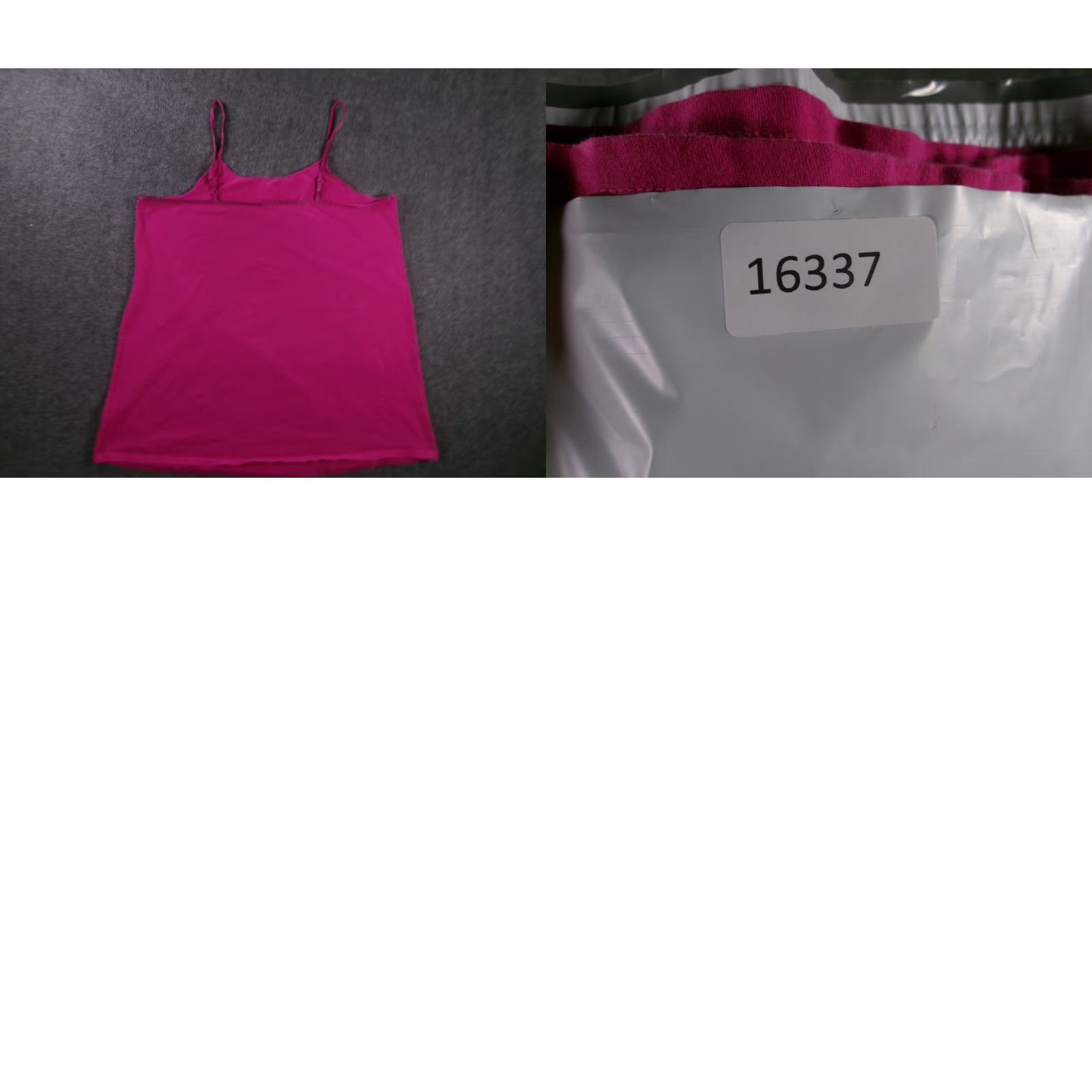 Vintage Woman Within Tank Top Womens 1X Fuchsia Spandex Cotton Camisole Scoop Neck Size XL / US 12-14 / IT 48-50 - 8 Thumbnail