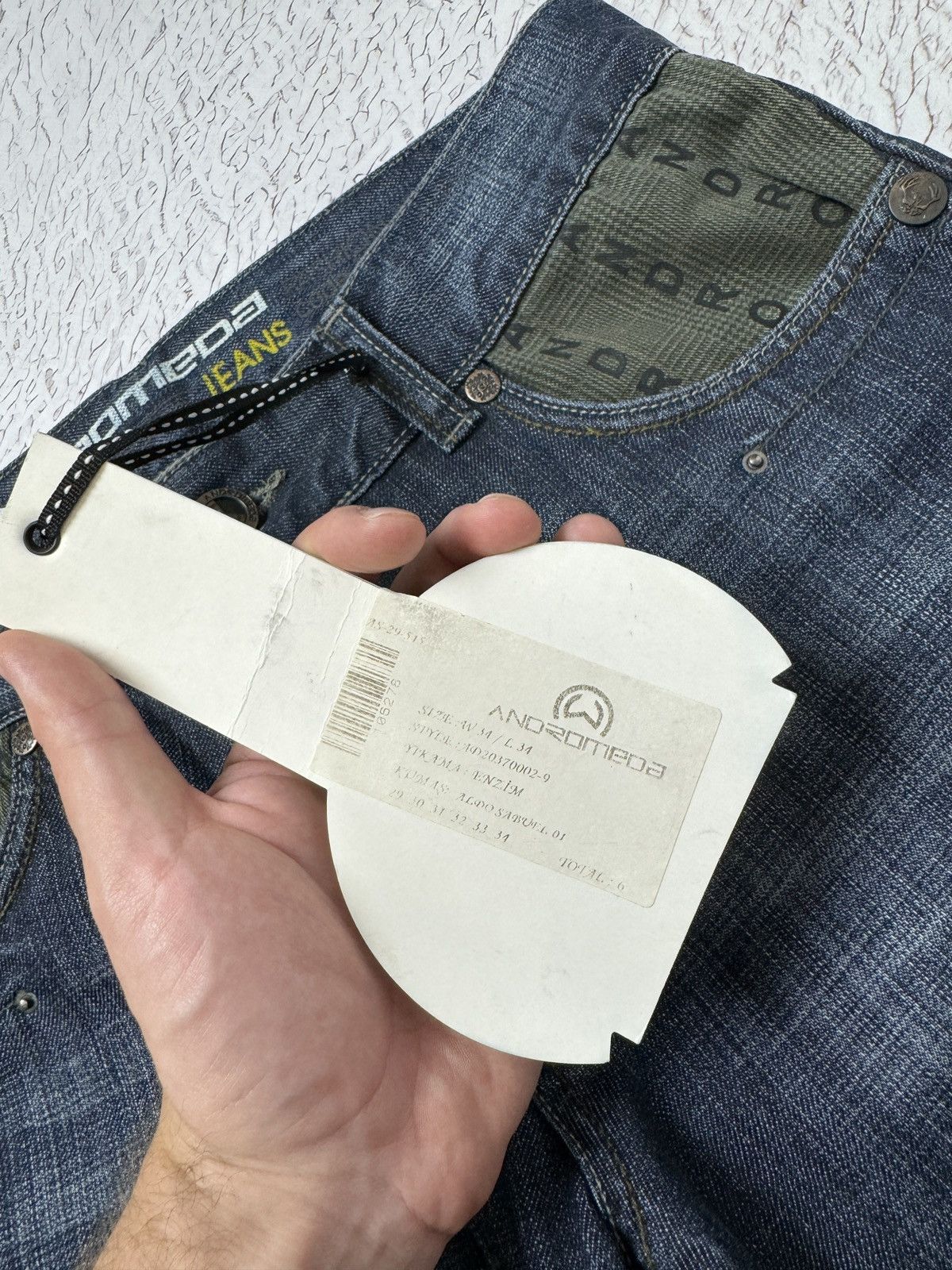Vintage Andromeda Jeans monogram straight wide rap jeans denim pants Size US 34 / EU 50 - 10 Thumbnail