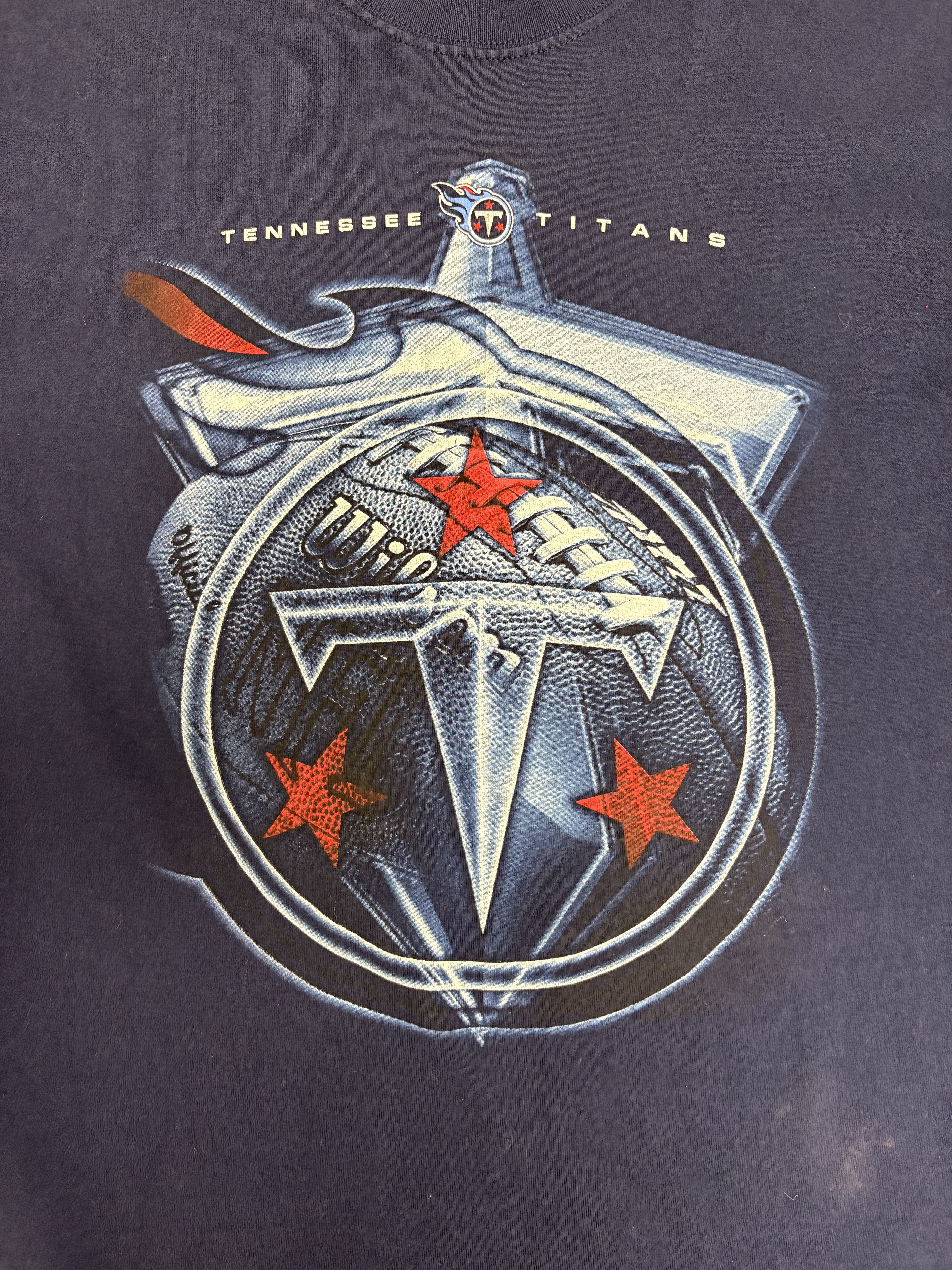 Vintage Tennessee Titans Vintage Blue T-Shirt Tee Size US XL / EU 56 / 4 - 2 Thumbnail