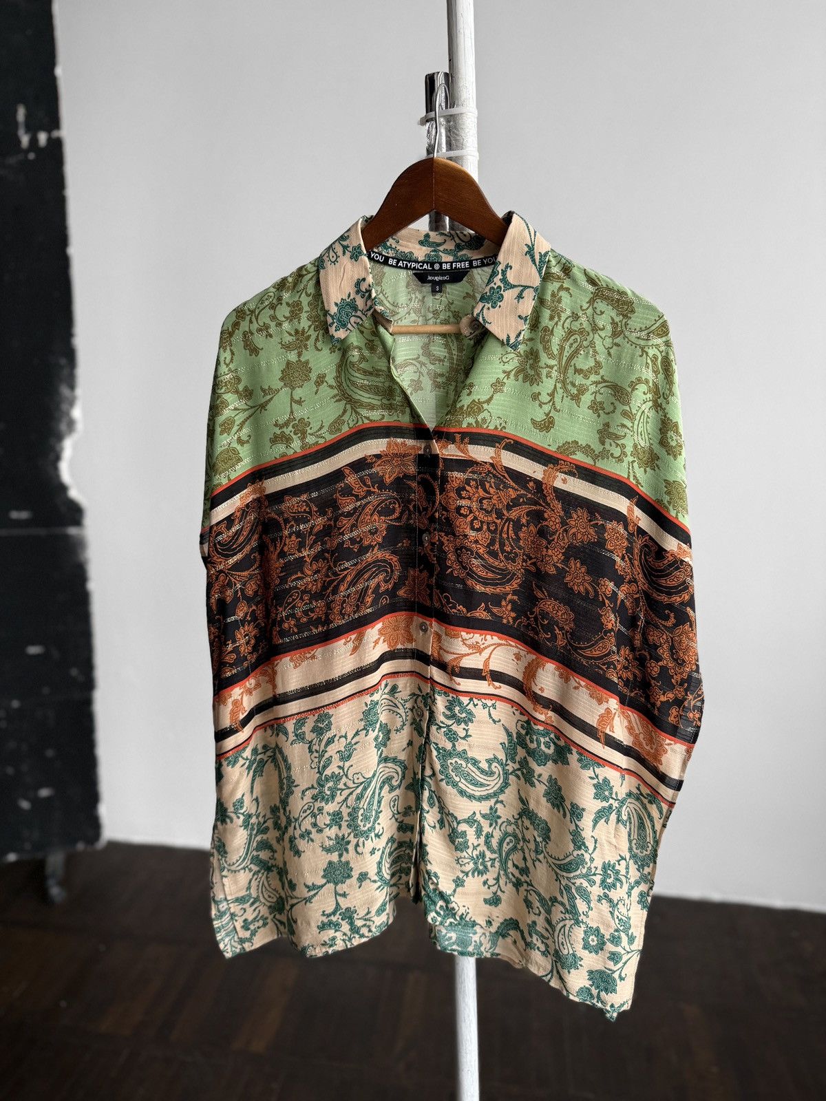 Desigual Desigual Oversized Paisley Floral Short Sleeve Shirt Blouse Size S / US 4 / IT 40 - 5 Thumbnail