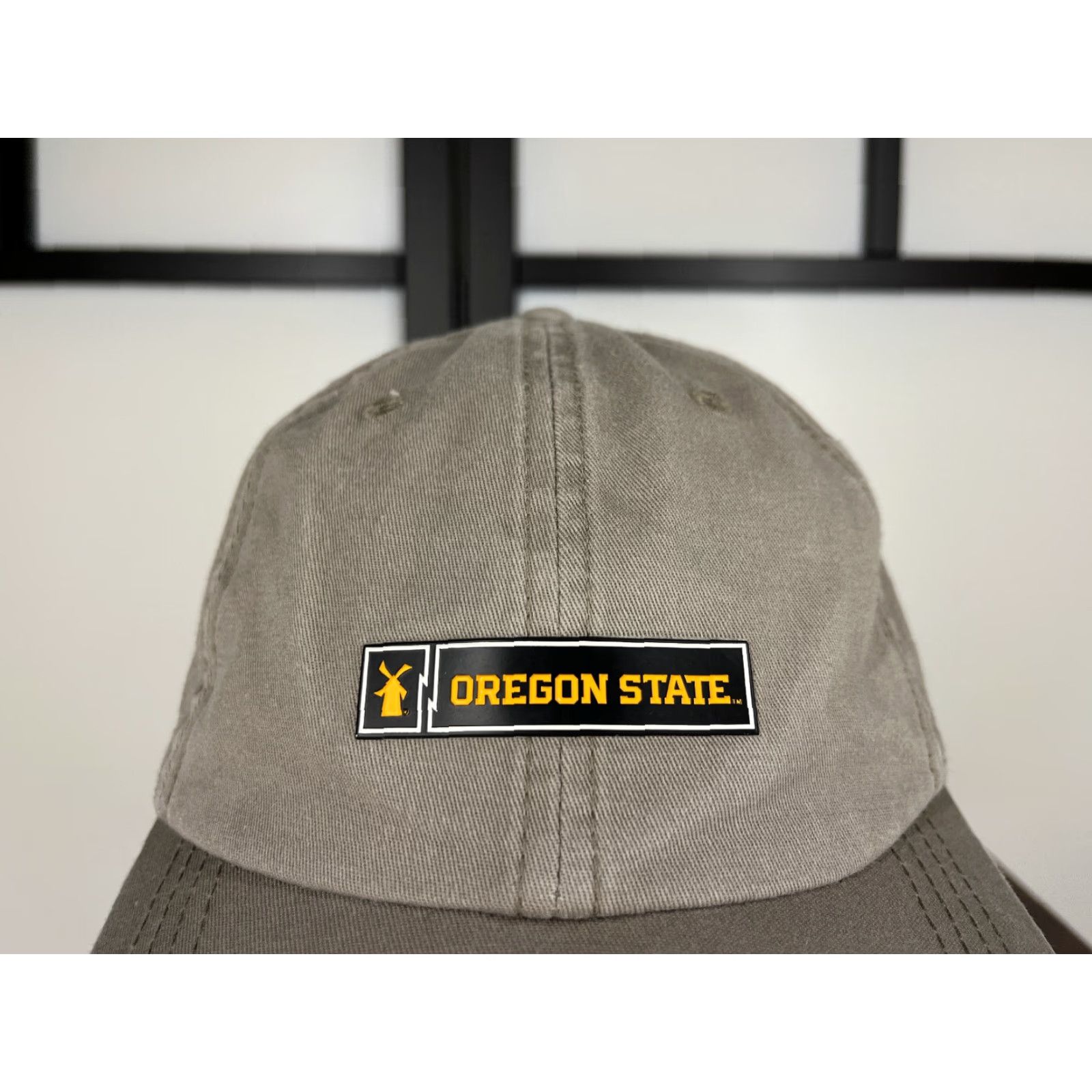 Vintage Oregon State Hat Cap Strap Back Adult One Size Gray Beige 100% Cotton Dutch Bros Baseball Cap Twill Adjustable Lightweight Men Outdoor Casual Travel" Size ONE SIZE - 2 Thumbnail