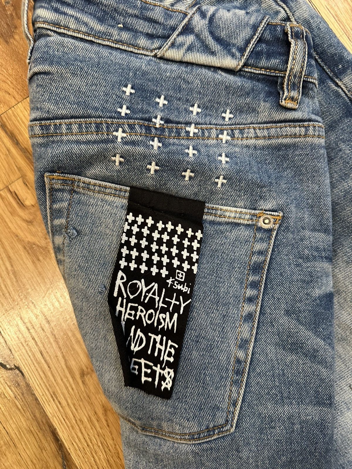 Ksubi Ksubi Plain Blue Denim Jeans Size 31 Size US 31 - 3 Thumbnail