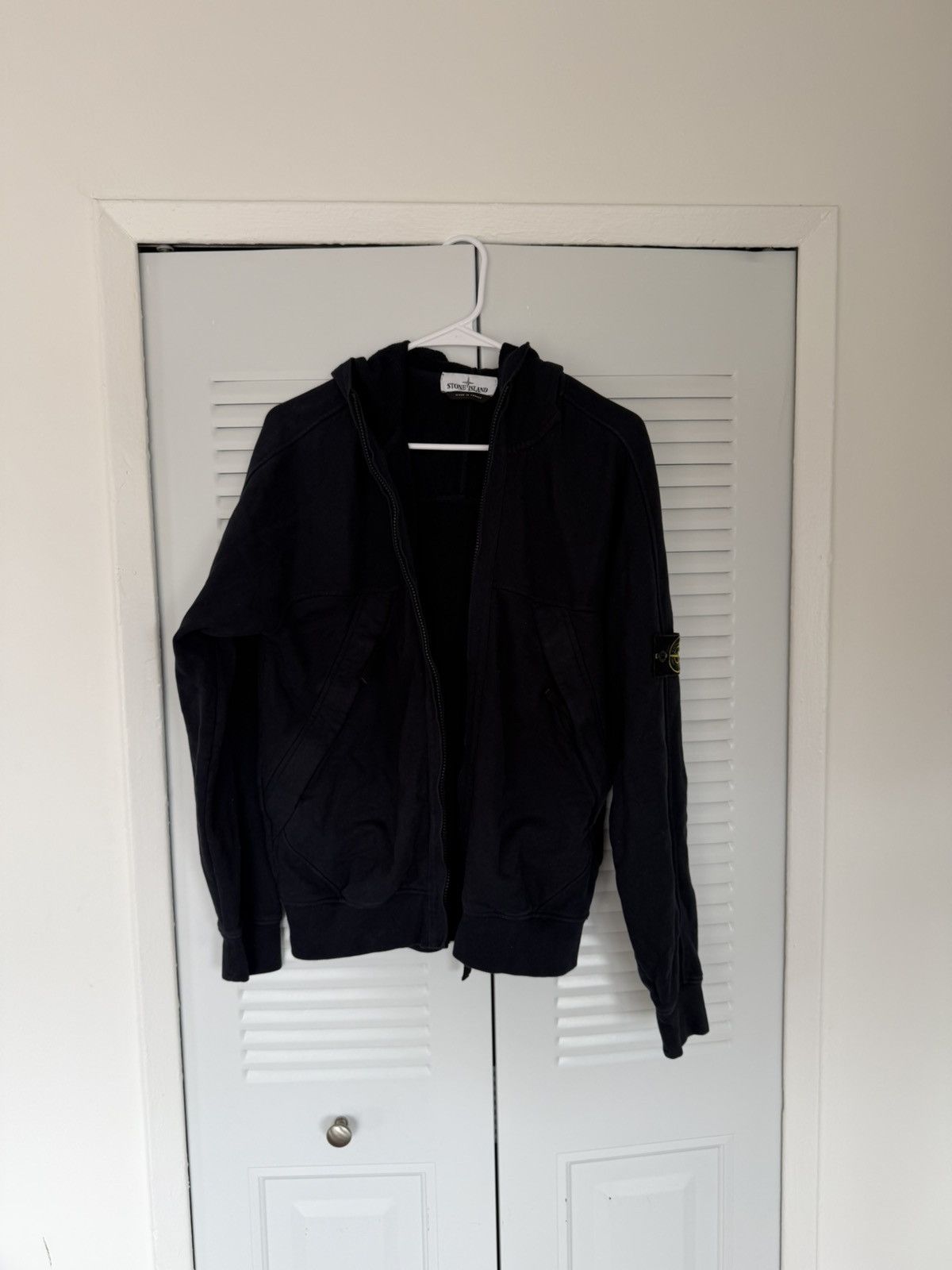 Stone Island Stone Island Black Zip-Up Hoodie Size US M / EU 48-50 / 2 - 4 Thumbnail