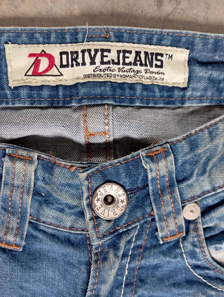 Tornado Mart Flare Jeans Stone Wash Drive Jeans Bootcut Low Rise Jeans Size 25" / US 0 / IT 36 - 8 Thumbnail