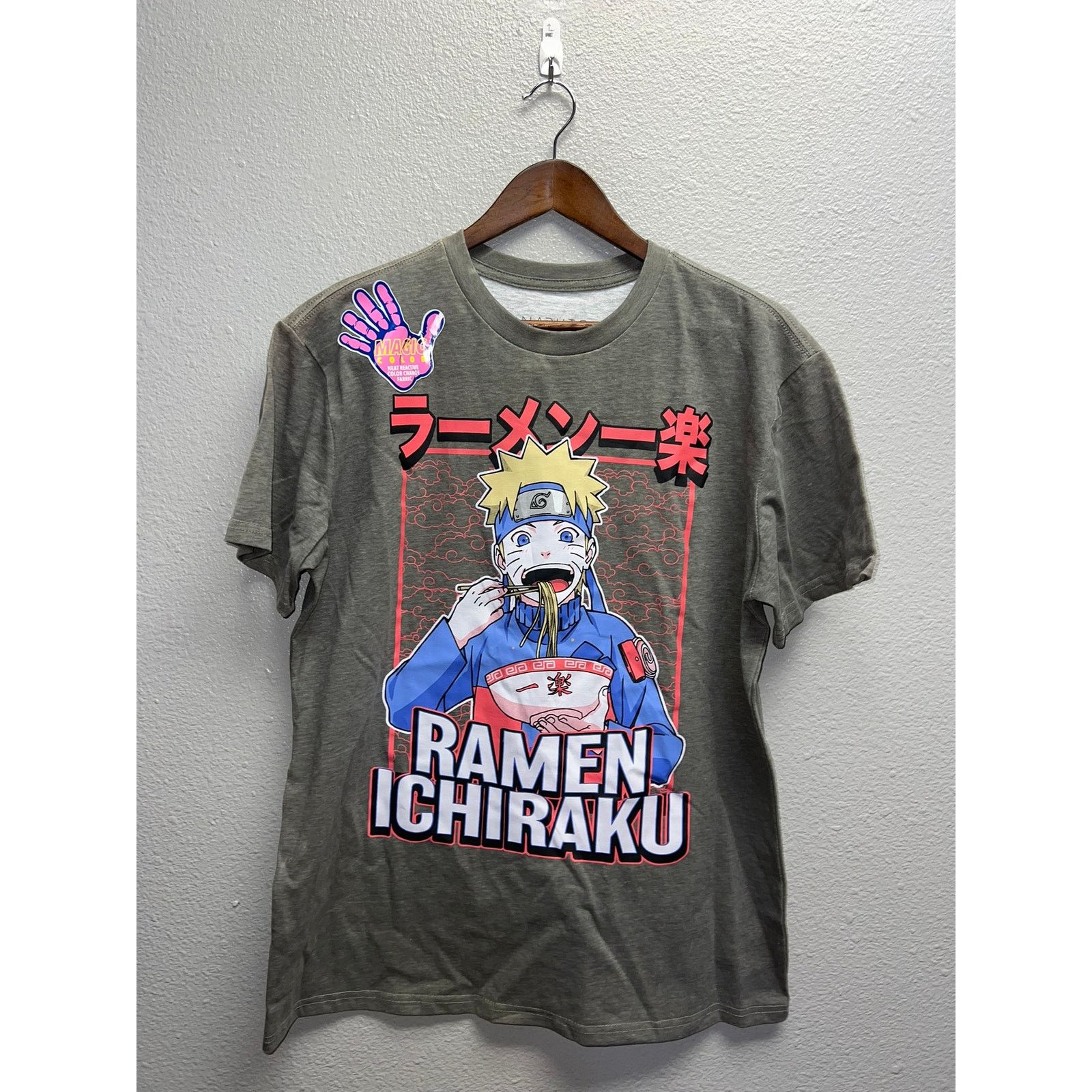 Vintage Naruto Shirt Shippuden Collection Ramen Ichiraku Gray Anime Size US M / EU 48-50 / 2 - 1 Thumbnail