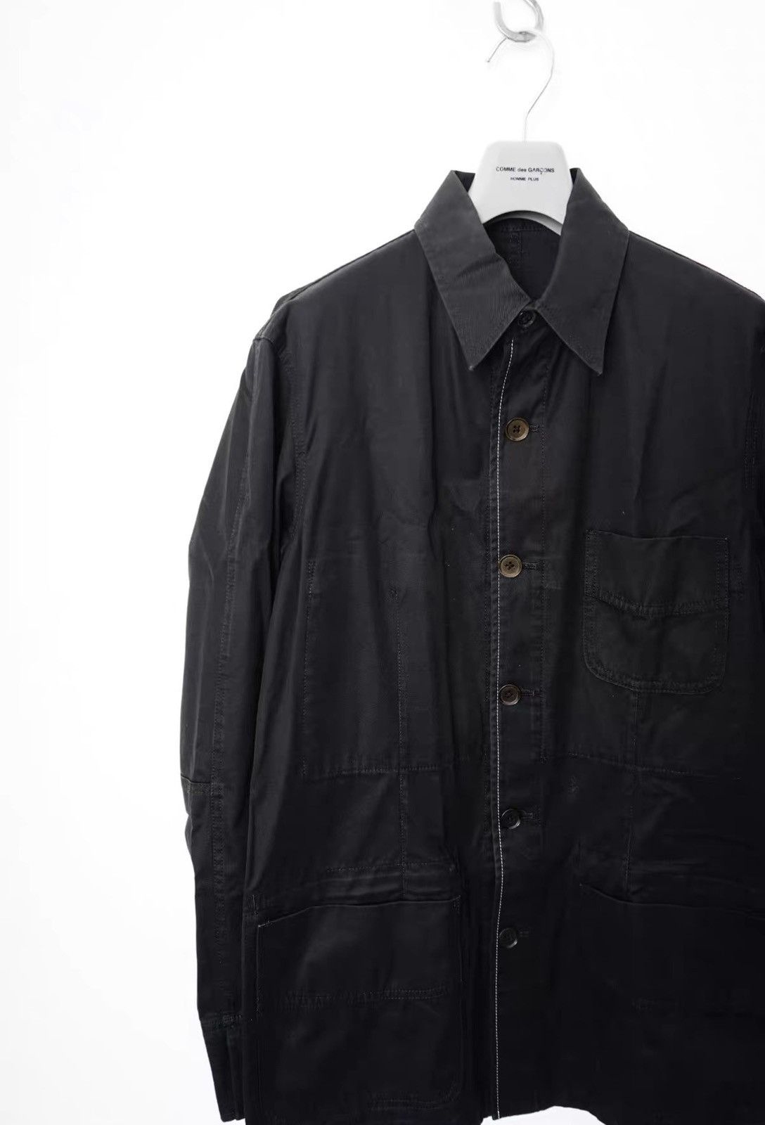Yohji Yamamoto Yohji Yamamoto Oversized Contrast Stitch Workwear Blazer Size US M / EU 48-50 / 2 - 3 Thumbnail