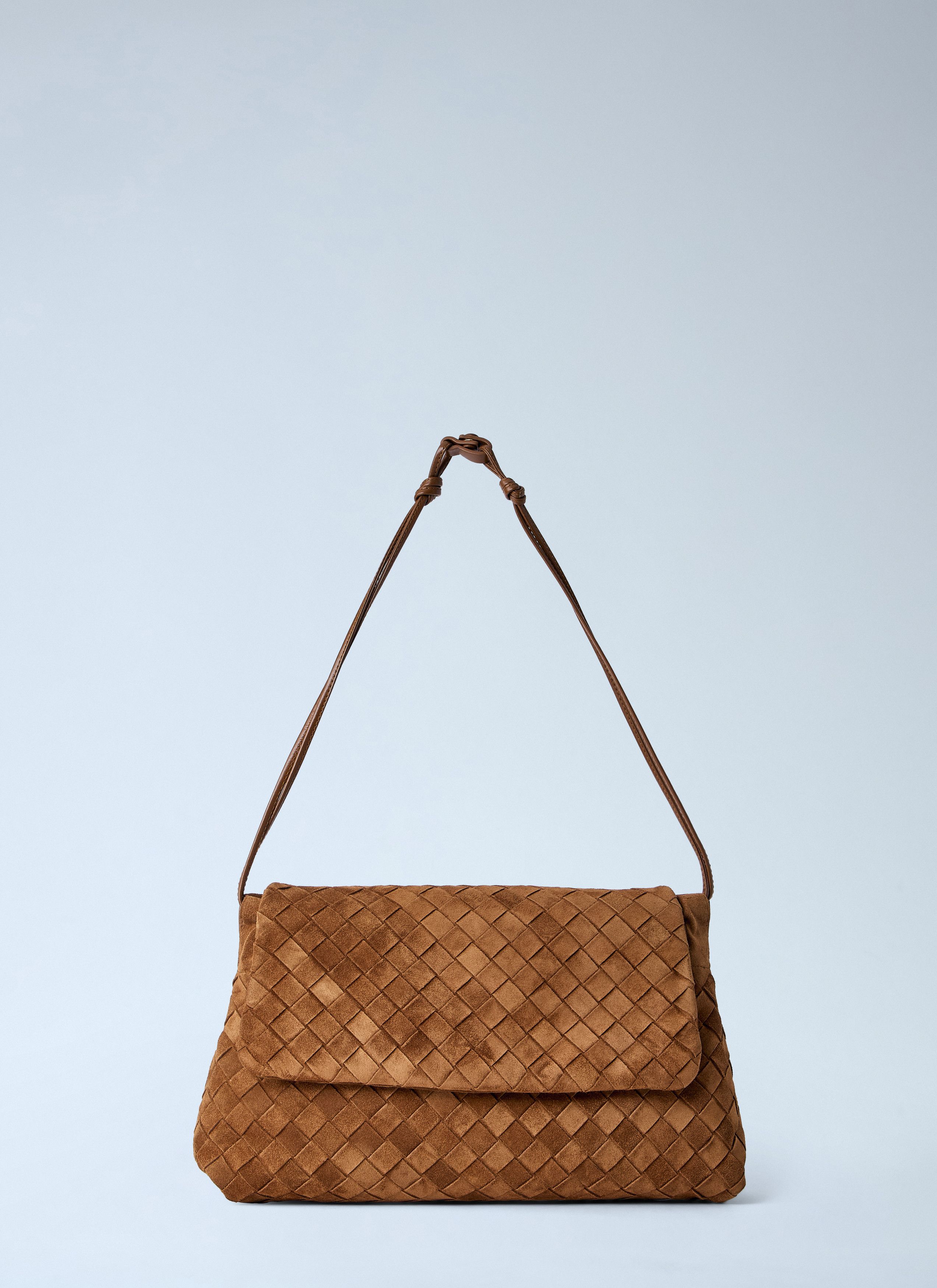 Bottega Veneta Giorno Suede Shoulder Bag Size ONE SIZE - 1 Thumbnail