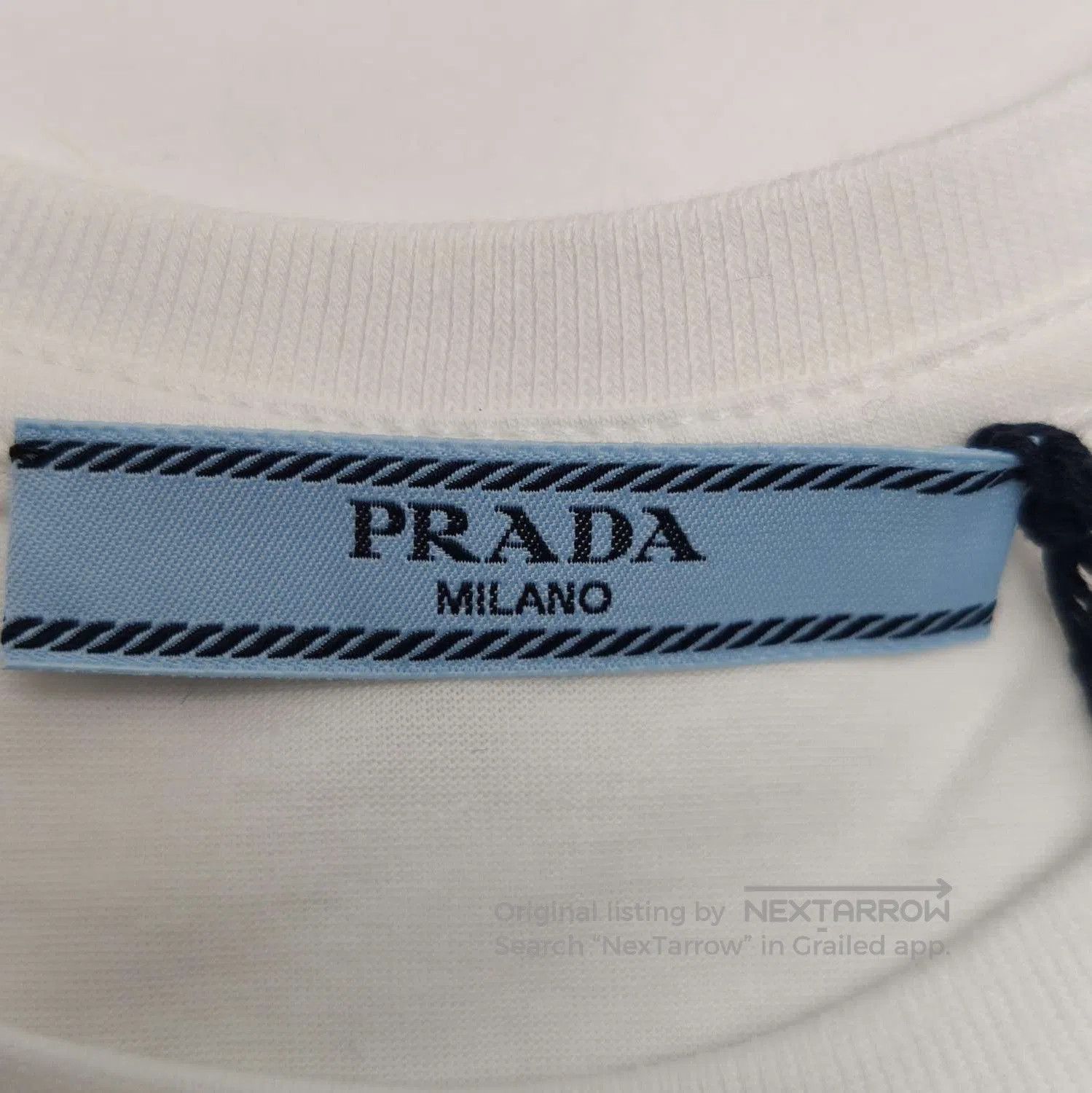 Prada Prada Pure Cotton Short Sleeve Tee Shirt . Size S / US 4 / IT 40 - 4 Thumbnail