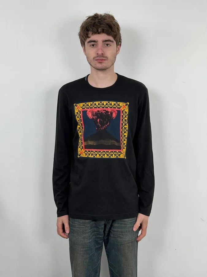 Dolce & Gabbana 2000s Dolce & Gabbana Volcano Black Longsleeves Size US M / EU 48-50 / 2 - 2 Thumbnail