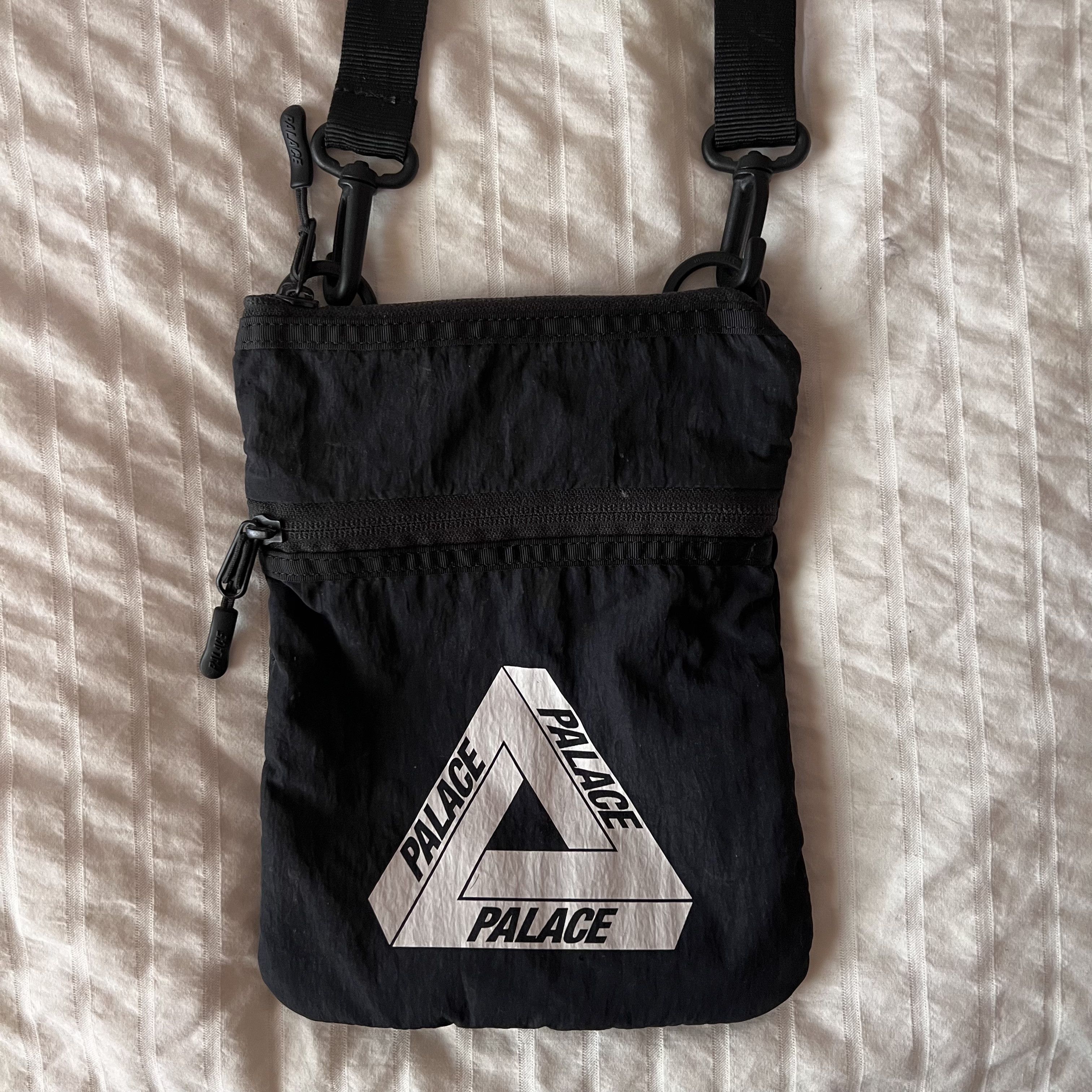 Palace Palace Skateboards Black Flat Sack/Shoulder Bag Size ONE SIZE - 3 Thumbnail