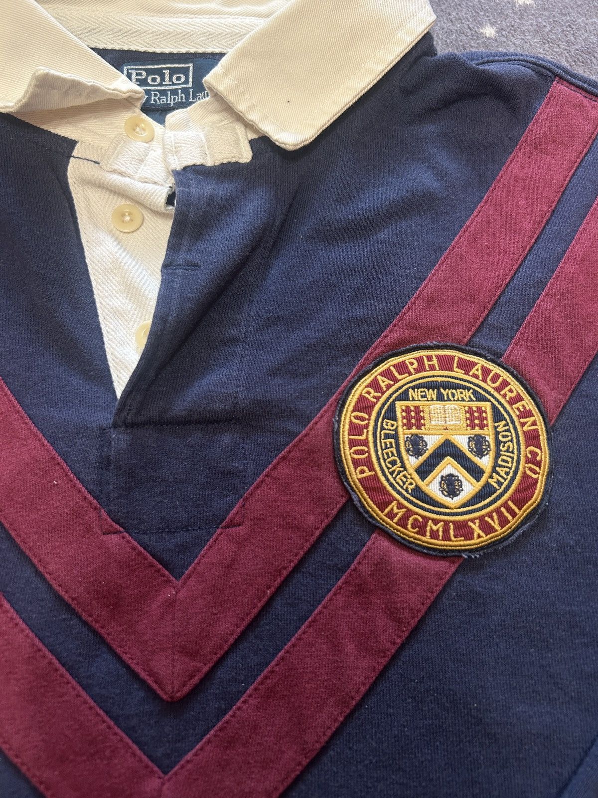 Polo Ralph Lauren VINTAGE Ralph Lauren Polo Rugby Madison Bleeker New York Size US L / EU 52-54 / 3 - 4 Thumbnail