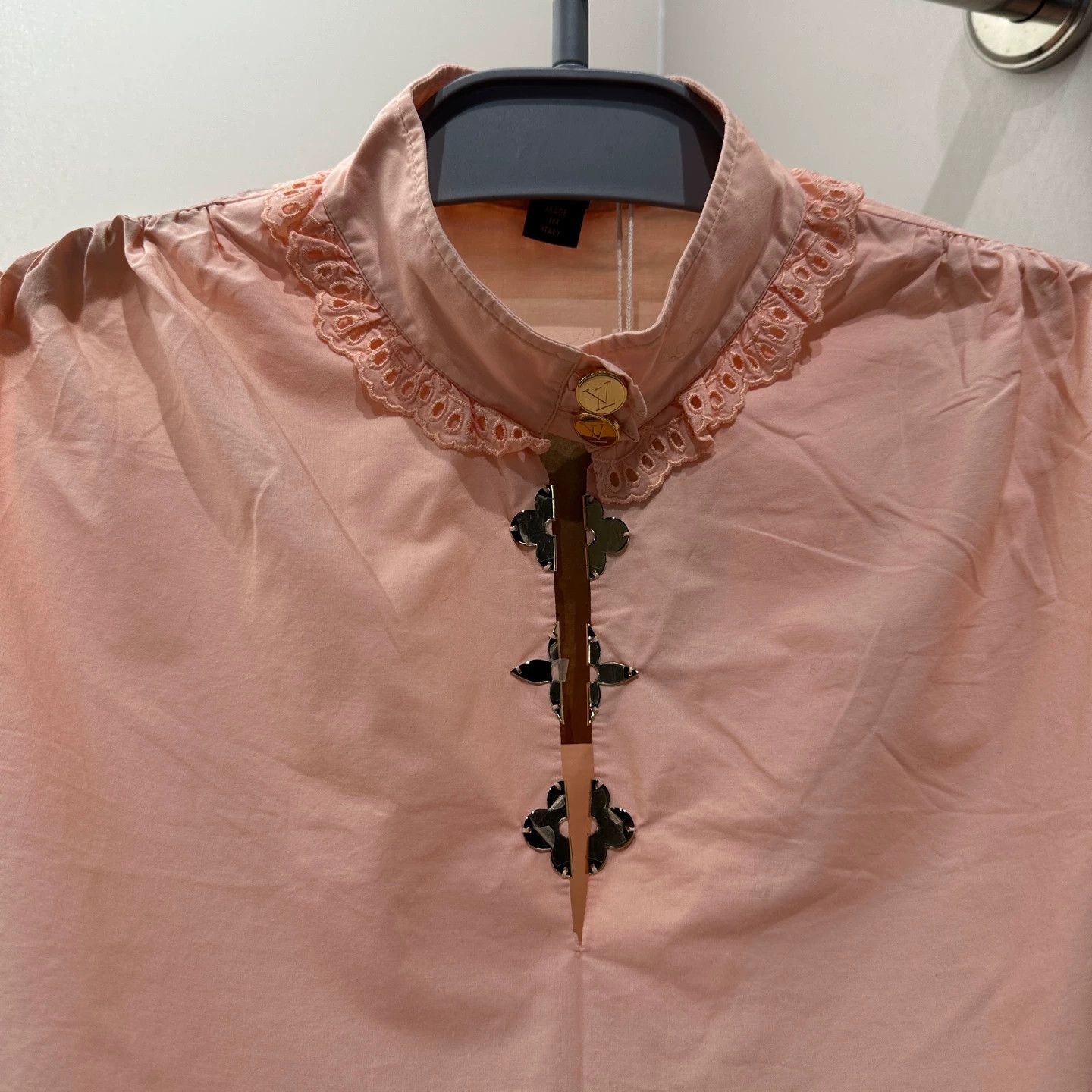 Louis Vuitton Louis Vuitton apr424 pink ruffle short sleeve 36 Size XS / US 0-2 / IT 36-38 - 6 Thumbnail