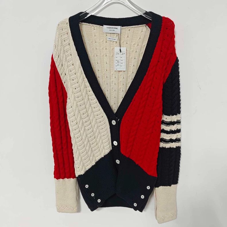Thom Browne Thom Browne Patchwork cardigan Size US XXS / EU 40 - 1 Thumbnail