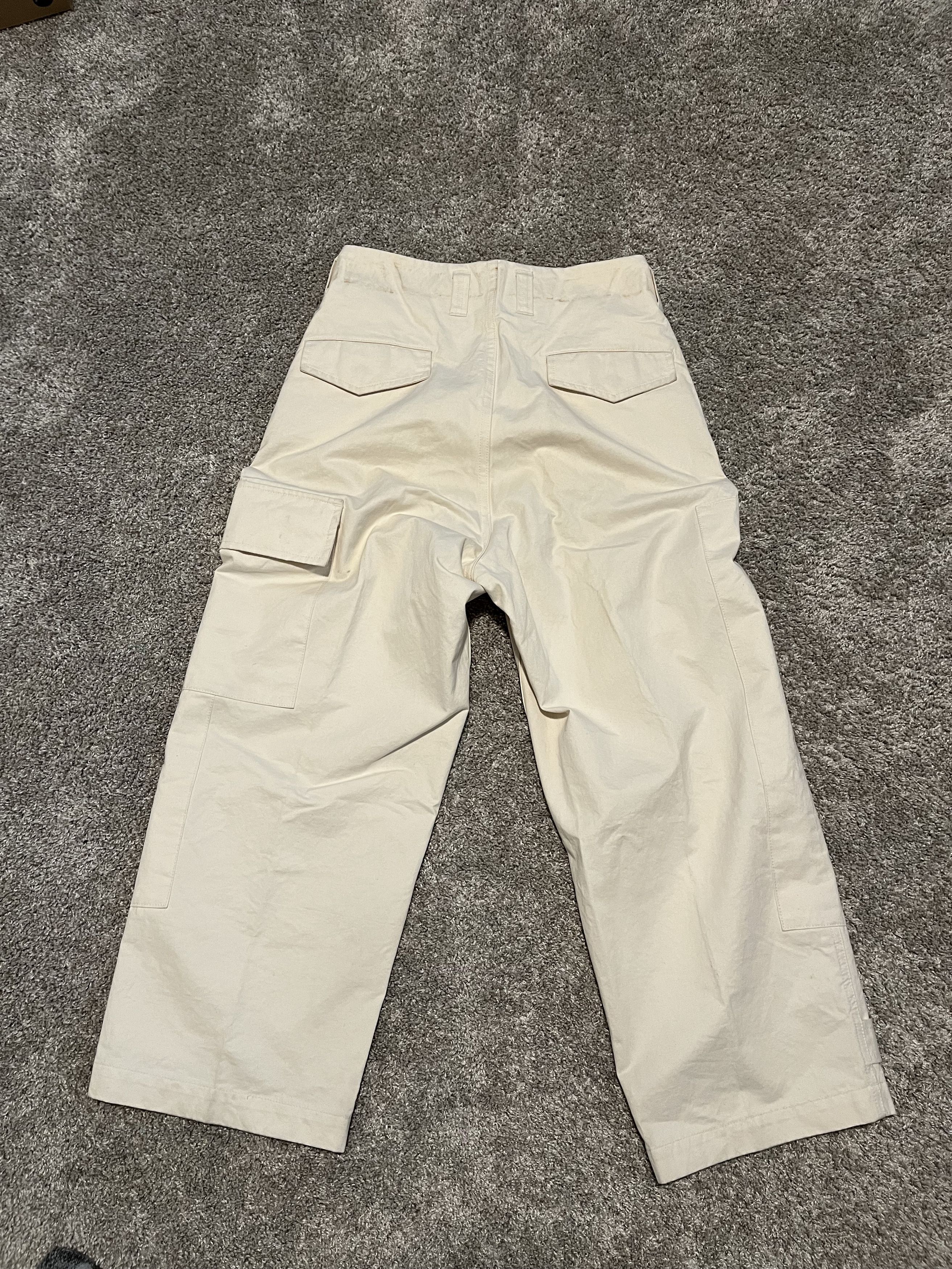 Other Amachi. Double Knee Cargo Pants Off-White (30/31 inch) Size US 30 / EU 46 - 2 Thumbnail