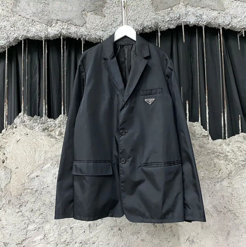 Prada Prada Black Long Sleeve Coat for Men Size US M / EU 48-50 / 2 - 1 Thumbnail