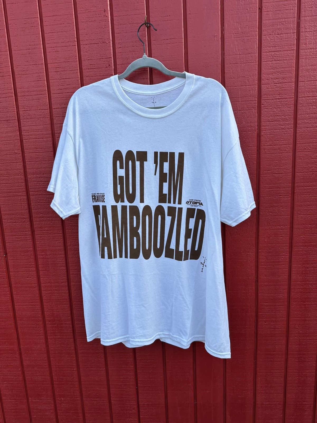 Travis Scott Travis Scott Got Em Bamboozled Franchise promotional tee Size US L / EU 52-54 / 3 - 1 Thumbnail