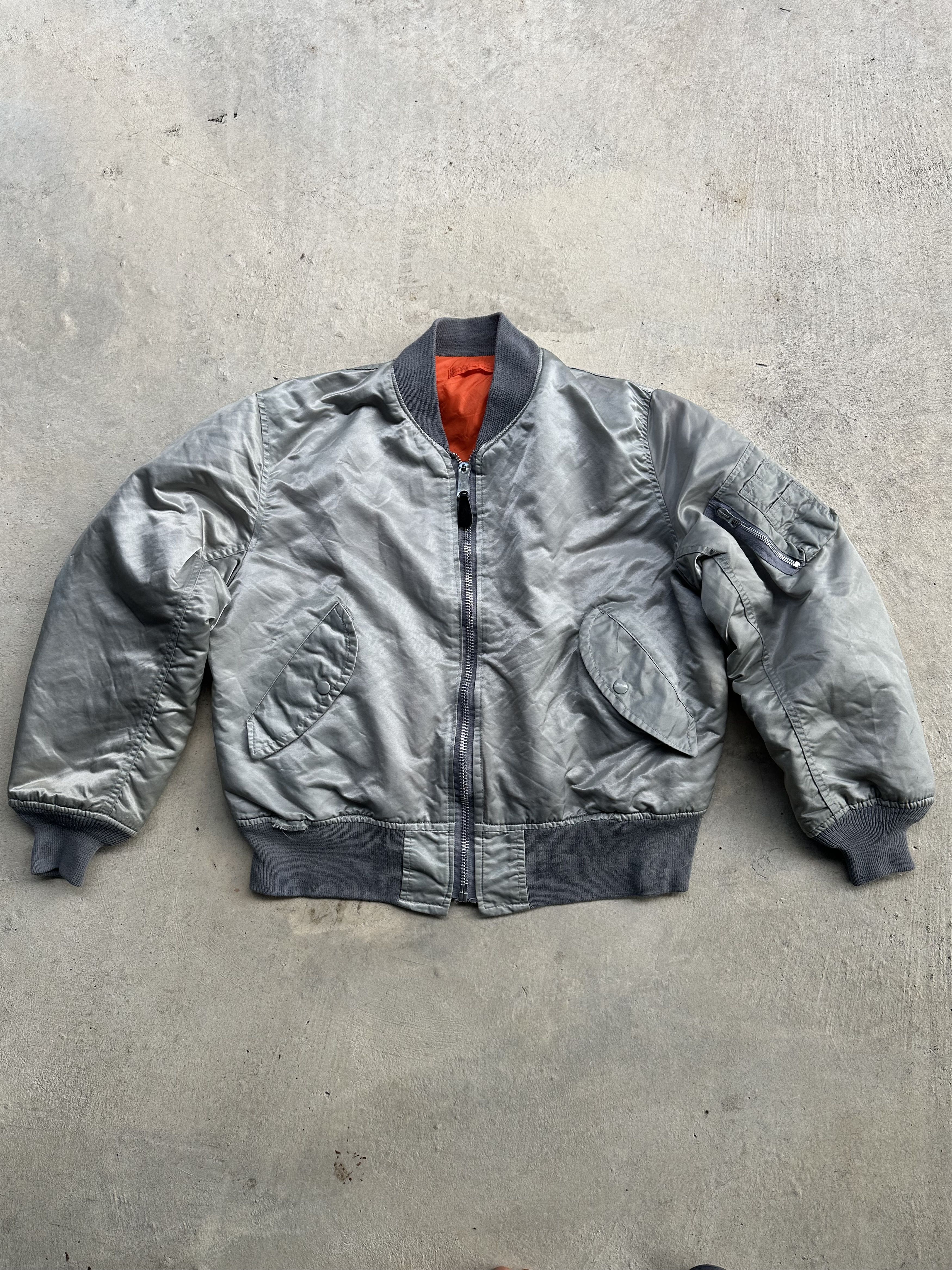 Vintage Vintage 90s MA-1 Reversible Bomber Flyer’s Jacket Size US M / EU 48-50 / 2 - 1 Thumbnail