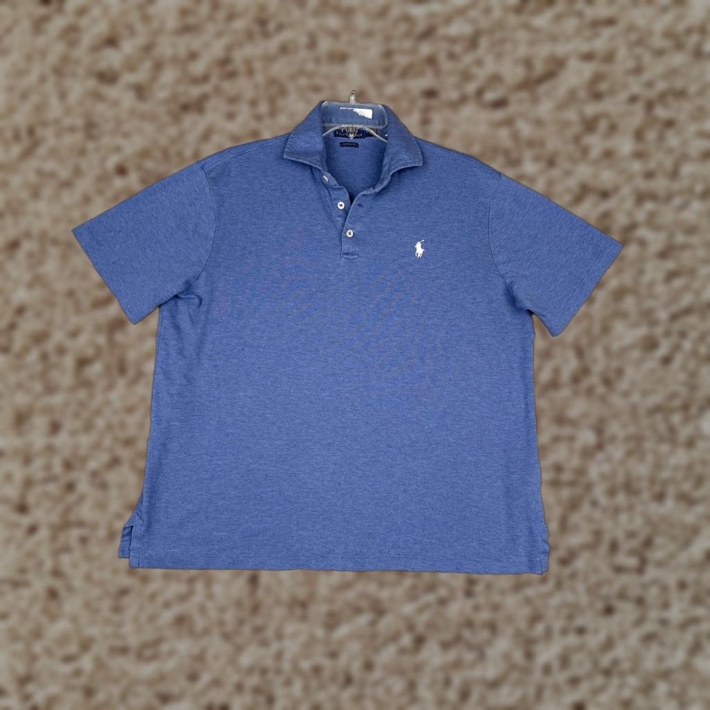 Polo Ralph Lauren Polo Ralph Lauren Polo Shirt Men Medium Blue Classic Fit 100% Cotton Golf Size US M / EU 48-50 / 2 - 1 Thumbnail