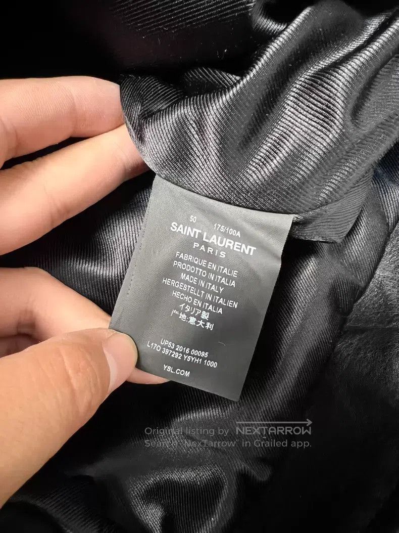 Saint Laurent Paris Saint Laurent Paris Motorcycle Leather Jacket Size 50 i Size US M / EU 48-50 / 2 - 7 Thumbnail