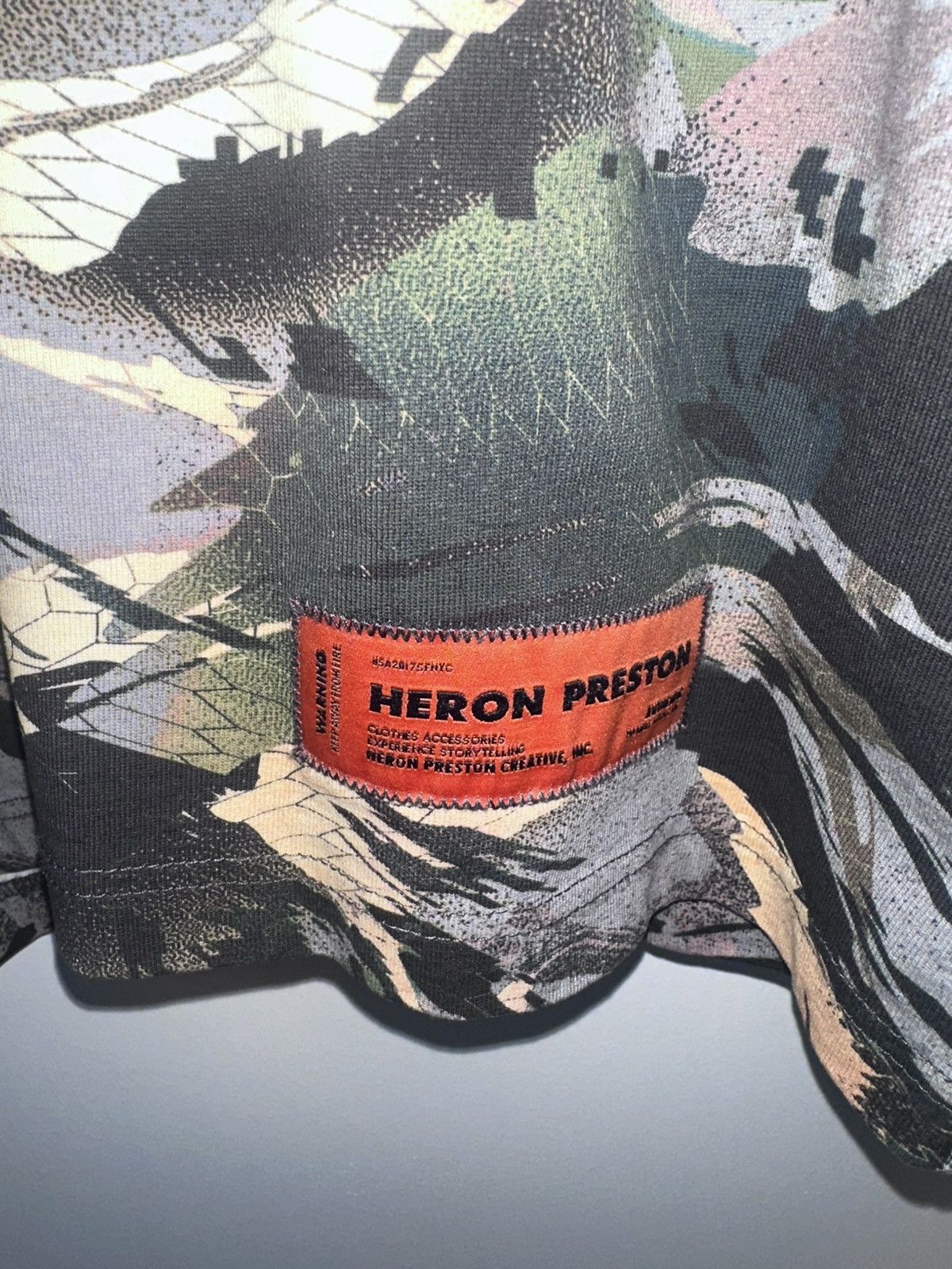 Heron Preston Heron Preston Camouflage Graphic Tee Size US M / EU 48-50 / 2 - 3 Thumbnail