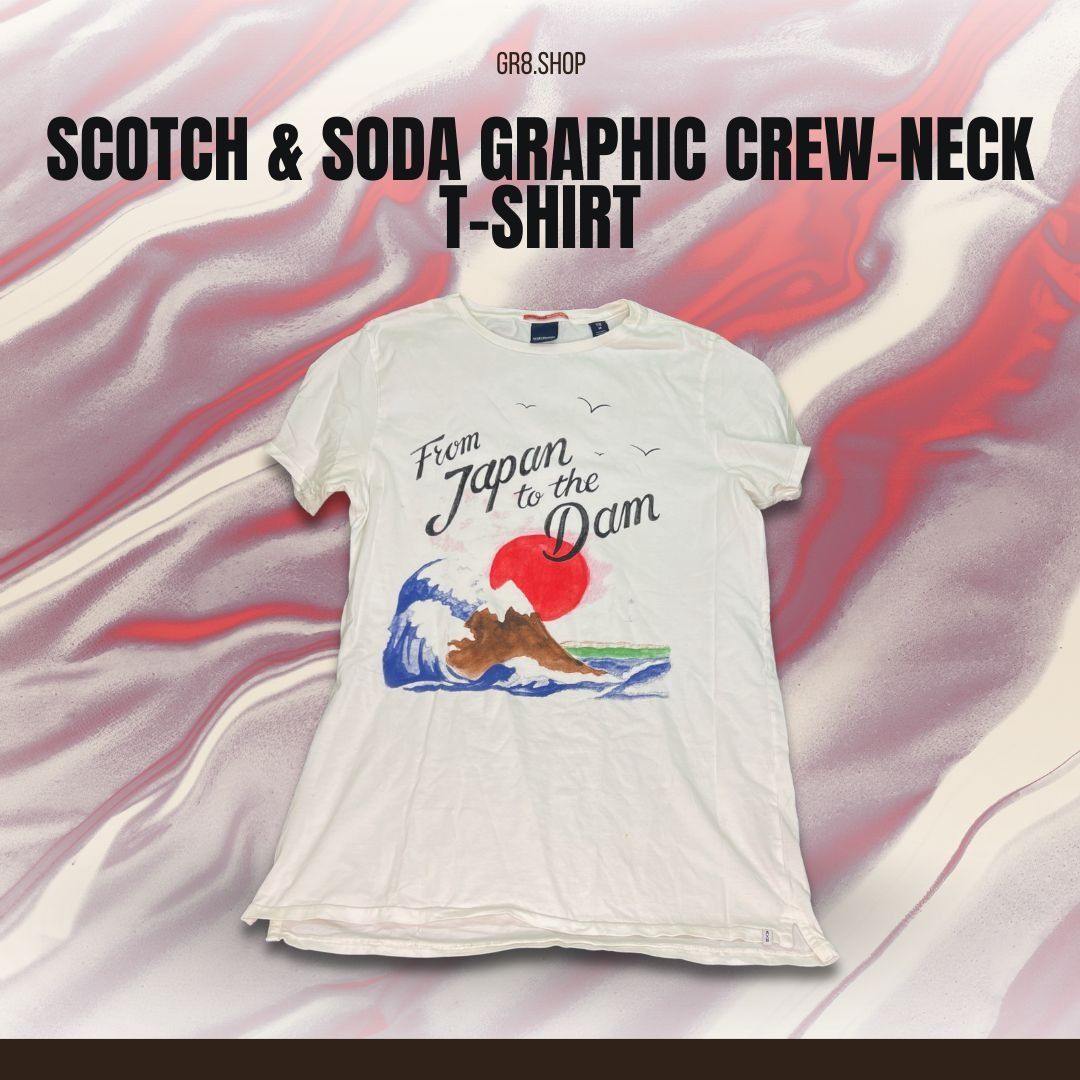 Scotch & Soda Scotch & Soda Graphic Crew-Neck T-Shirt Medium Japan To The Size M / US 6-8 / IT 42-44 - 1 Thumbnail