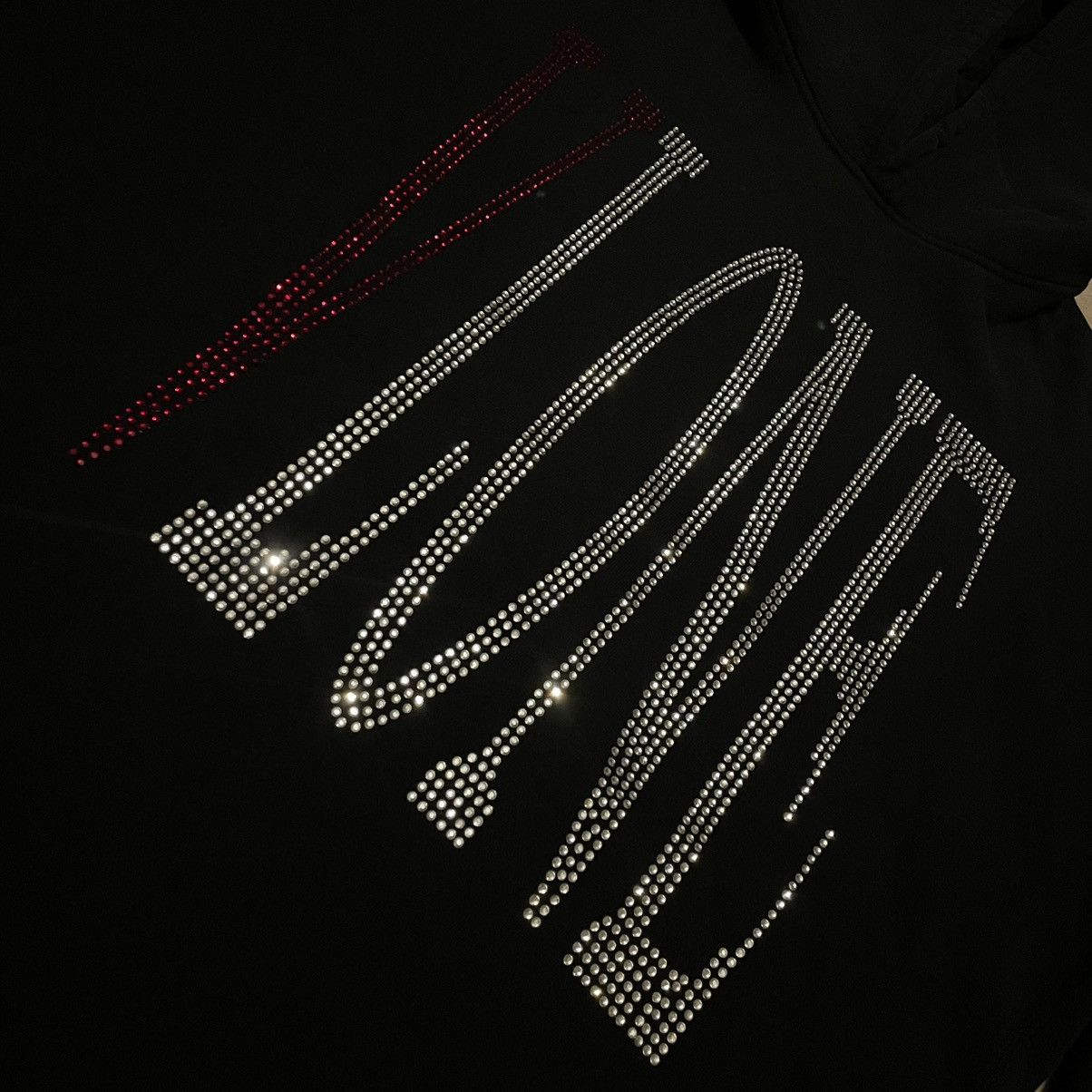 Vlone Vlone Rhinestone Staple Hoodie Black Size Medium Size US M / EU 48-50 / 2 - 3 Thumbnail