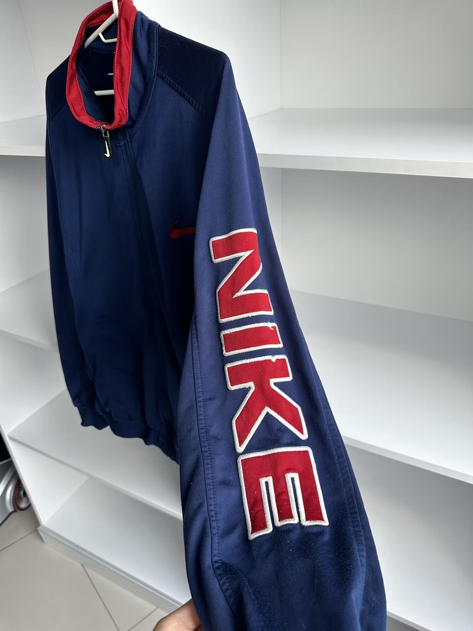 Nike × Vintage Vintage Nike Premier Navy Track Jacket Size US XL / EU 56 / 4 - 6 Thumbnail