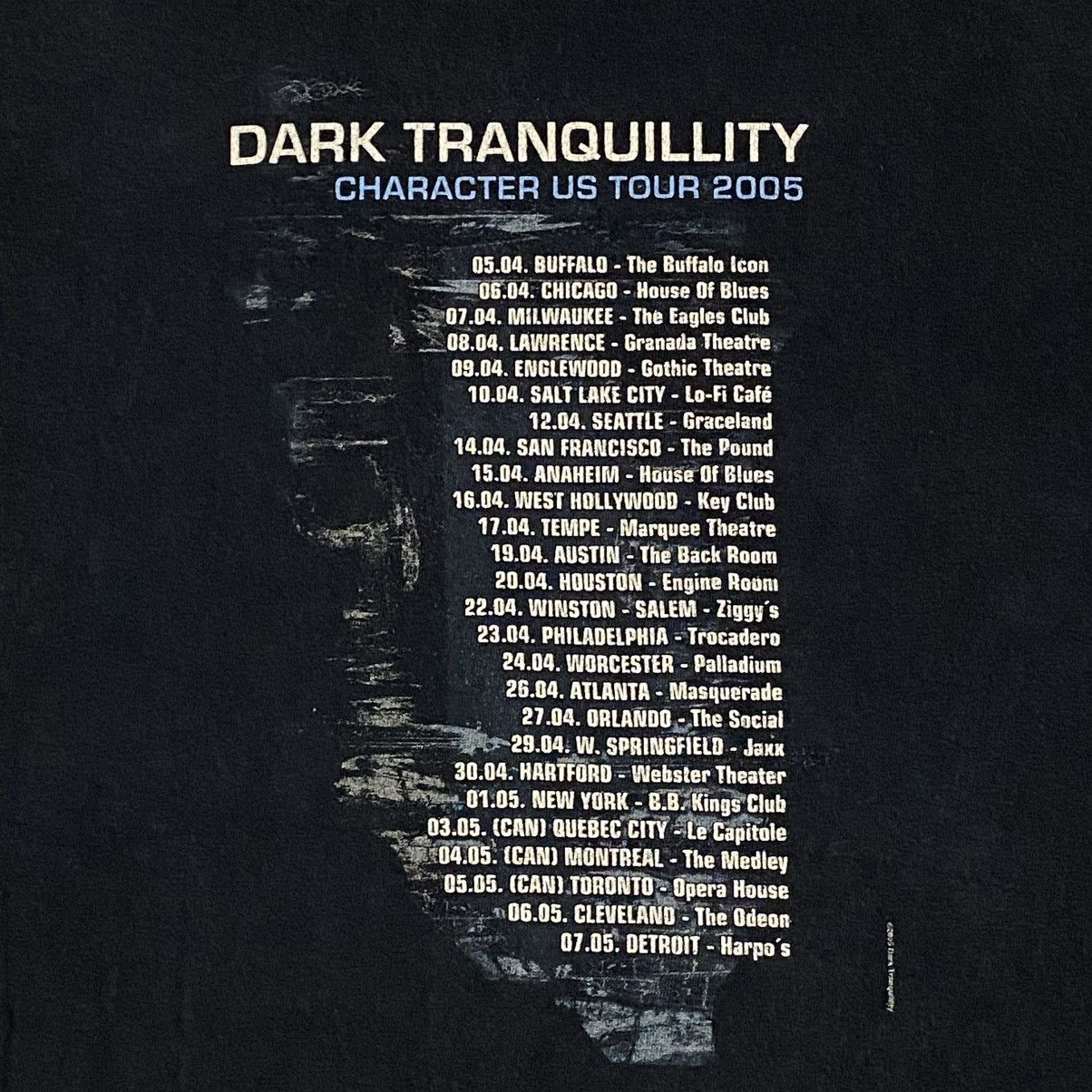 Band Tees Vintage Y2K melodic death metal band dark tranquillity Size US M / EU 48-50 / 2 - 7 Thumbnail