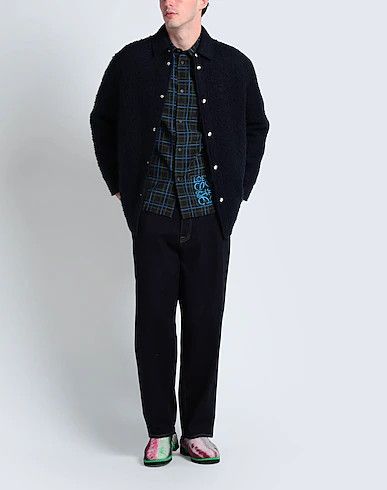 Loewe o1mris0824 Check Shirt in Dark Grey Size US XXS / EU 40 - 4 Thumbnail