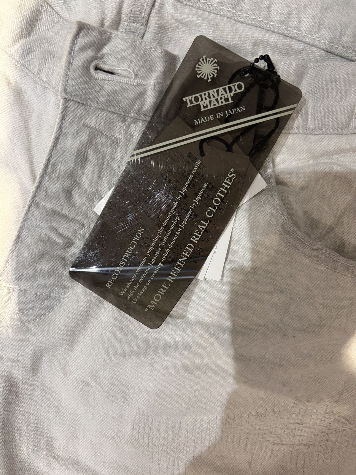 Tornado Mart Tornado mart white distressed patchwork jeans Size US 30 / EU 46 - 4 Thumbnail