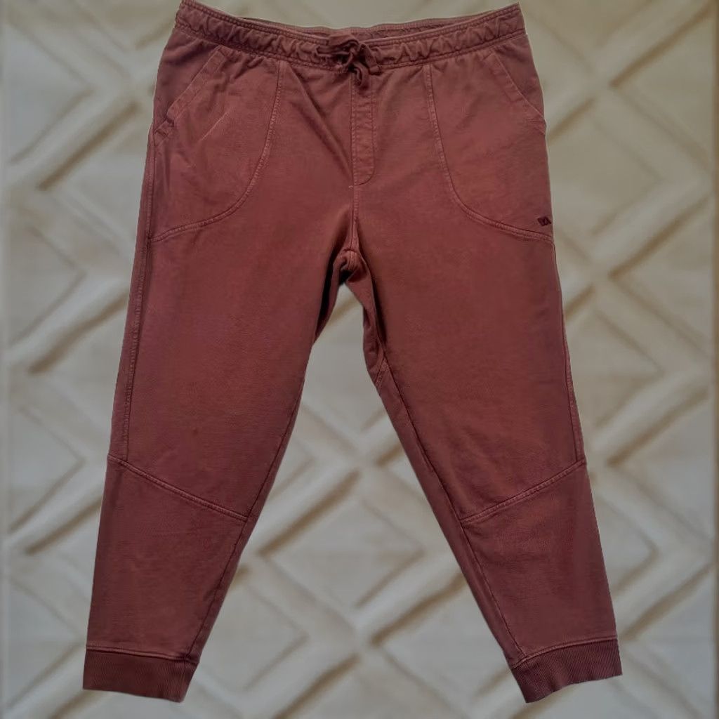 Vintage VRS Athletic Fit French Terry Limitless Joggers Brick Red XXL Men Jogger Pants Size US 39 - 1 Thumbnail