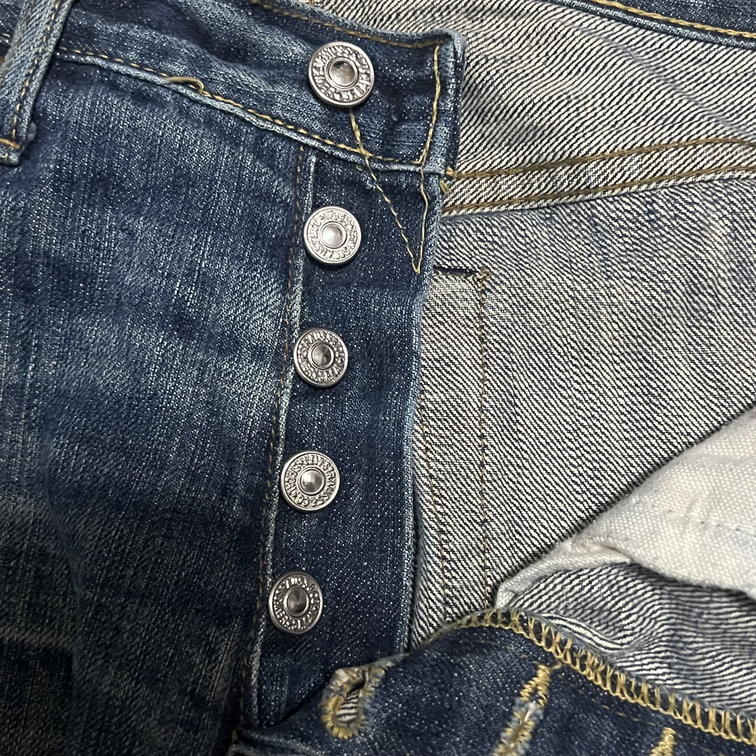 Levi's × Levi's Vintage Clothing × Vintage Levis Vintage Clothing 501XX Big E Selvedge Jeans 32x28 Size US 32 / EU 48 - 9 Thumbnail